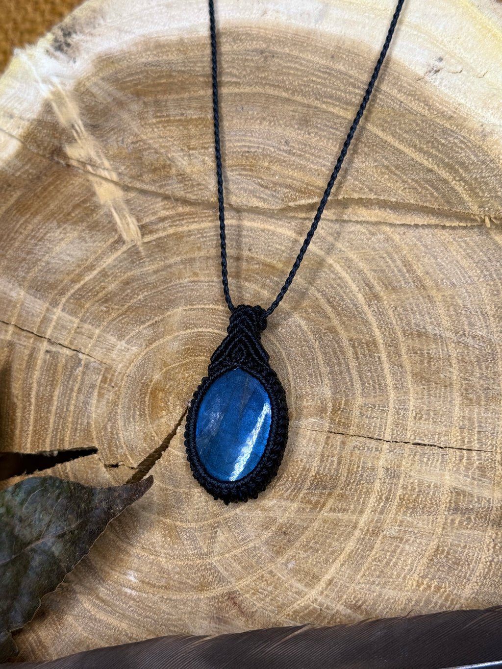 Collier • Pendentif • Labradorite