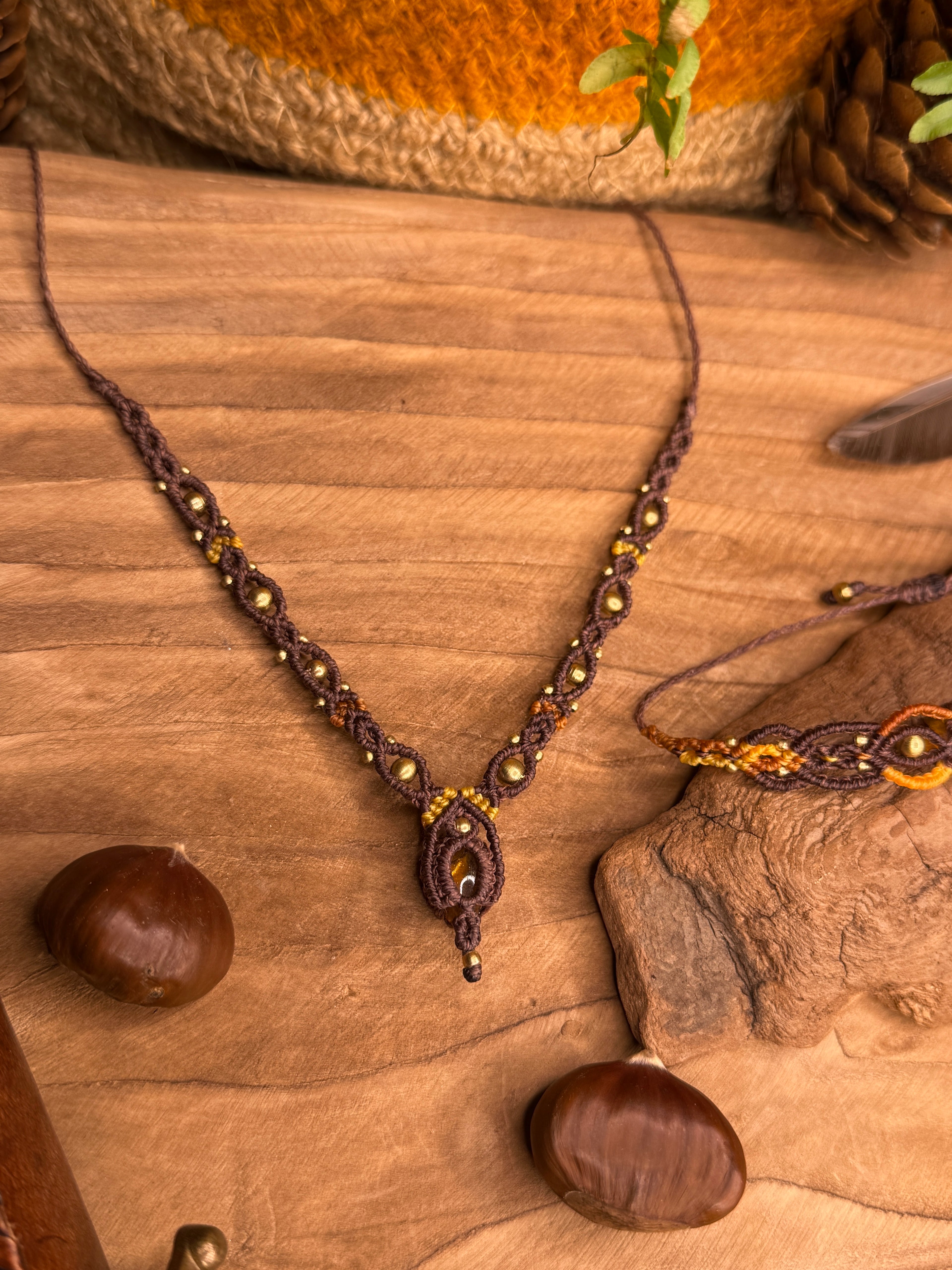 Ensemble • Collier et bracelet • Citrine