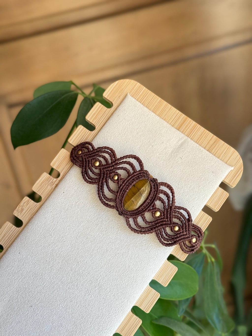 Bracelet avec une pierre d’œil de tigre