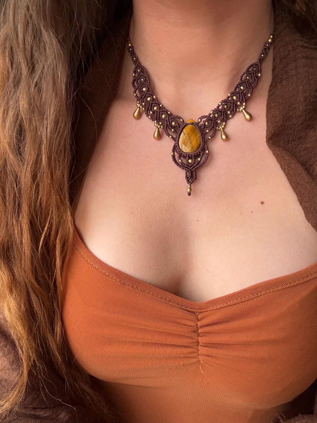 Collier œil de tigre • Protection & ancrage