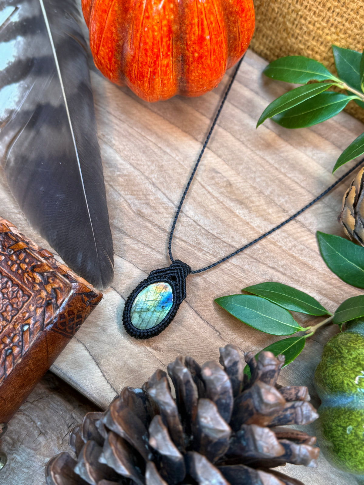 Collier • Pendentif • Labradorite
