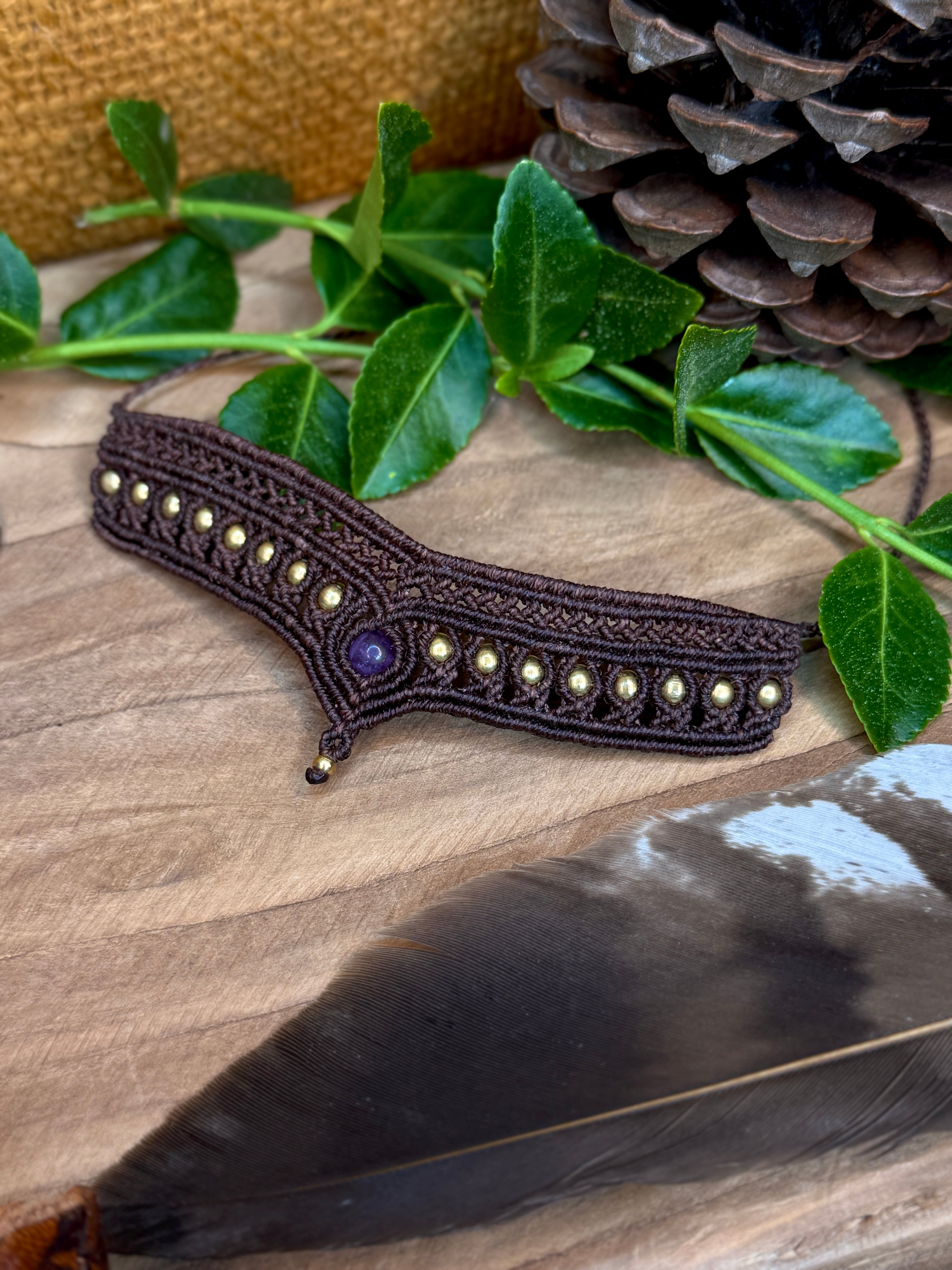 Bracelet • Gold-plated brass cuff
