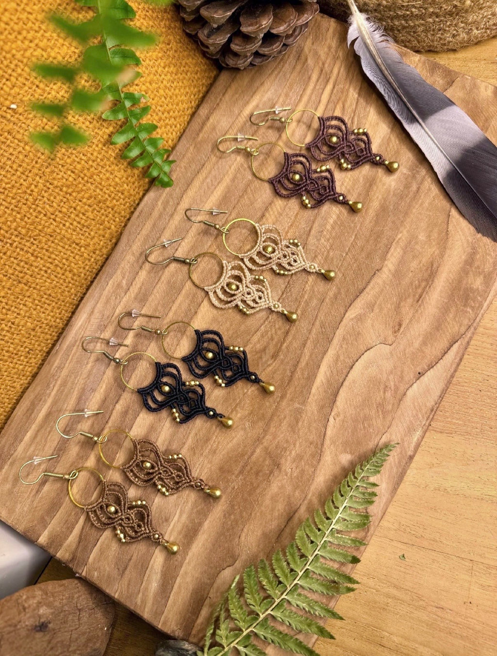 Boucles d’oreilles en laiton doré
