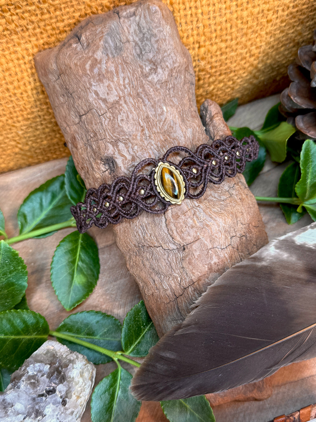 Tiger's eye stone bracelet