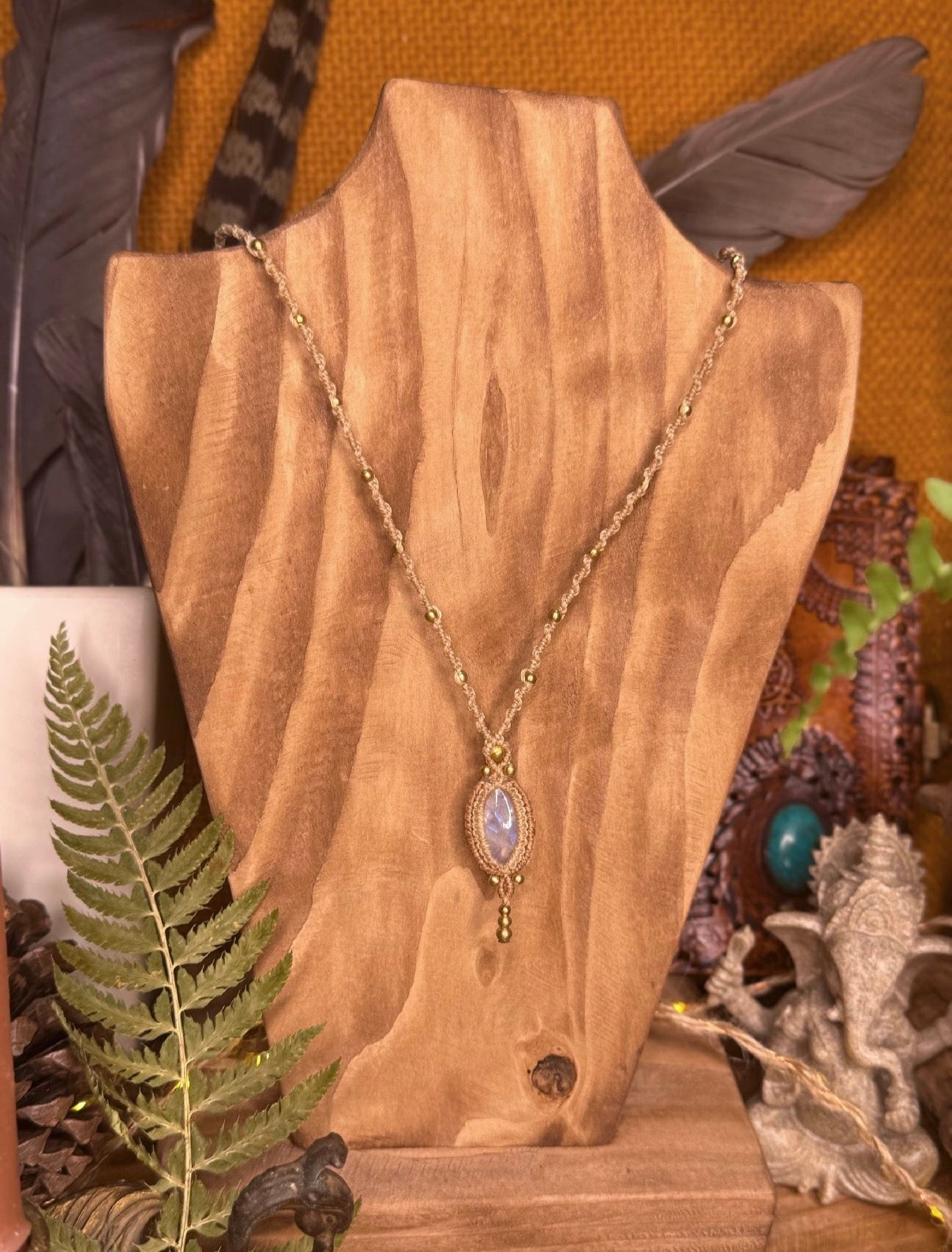 Moonstone necklace • feminine and intuitive