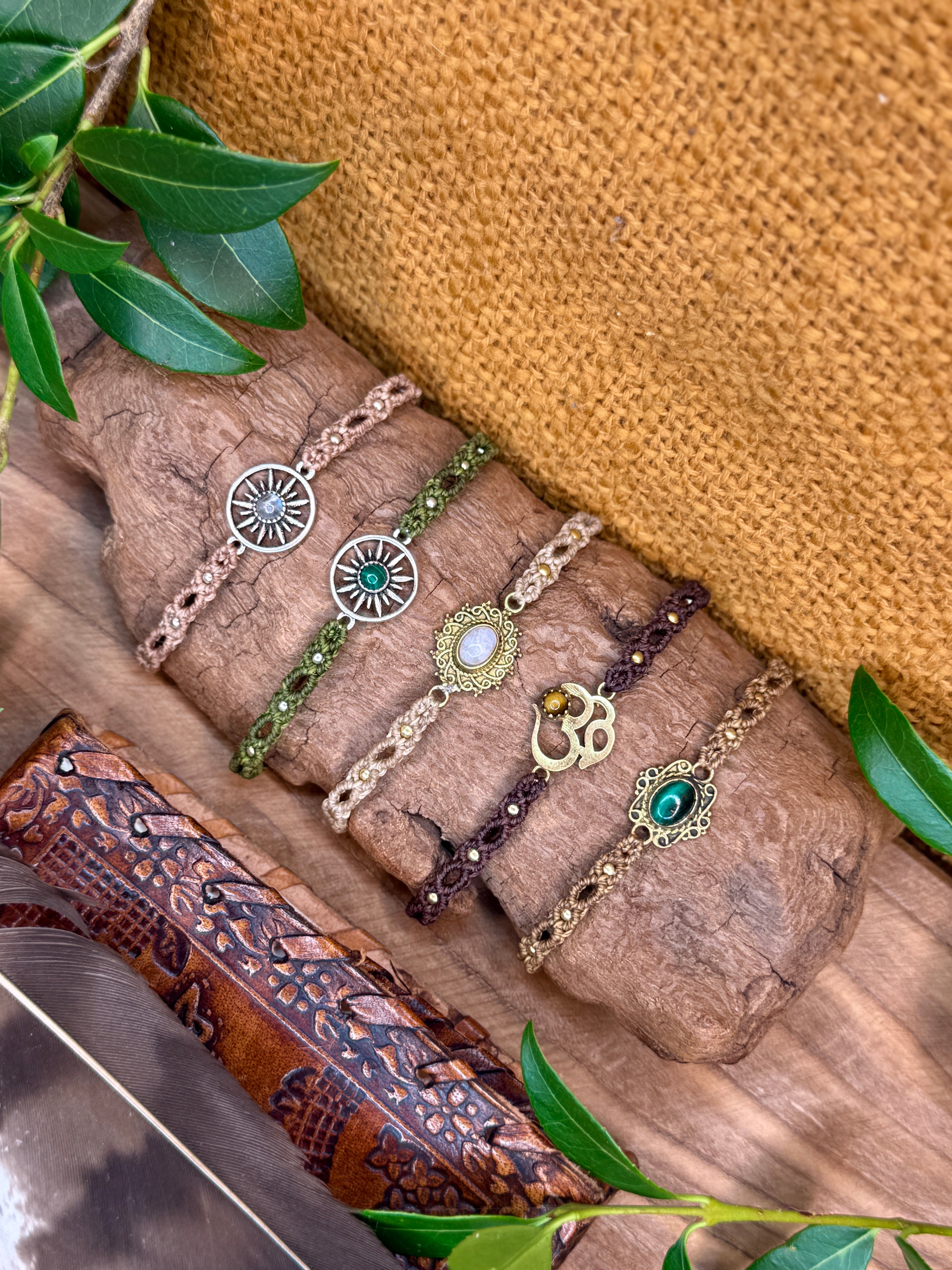 Bracelet • Pendentif • Pierres naturelles semi-précieuses