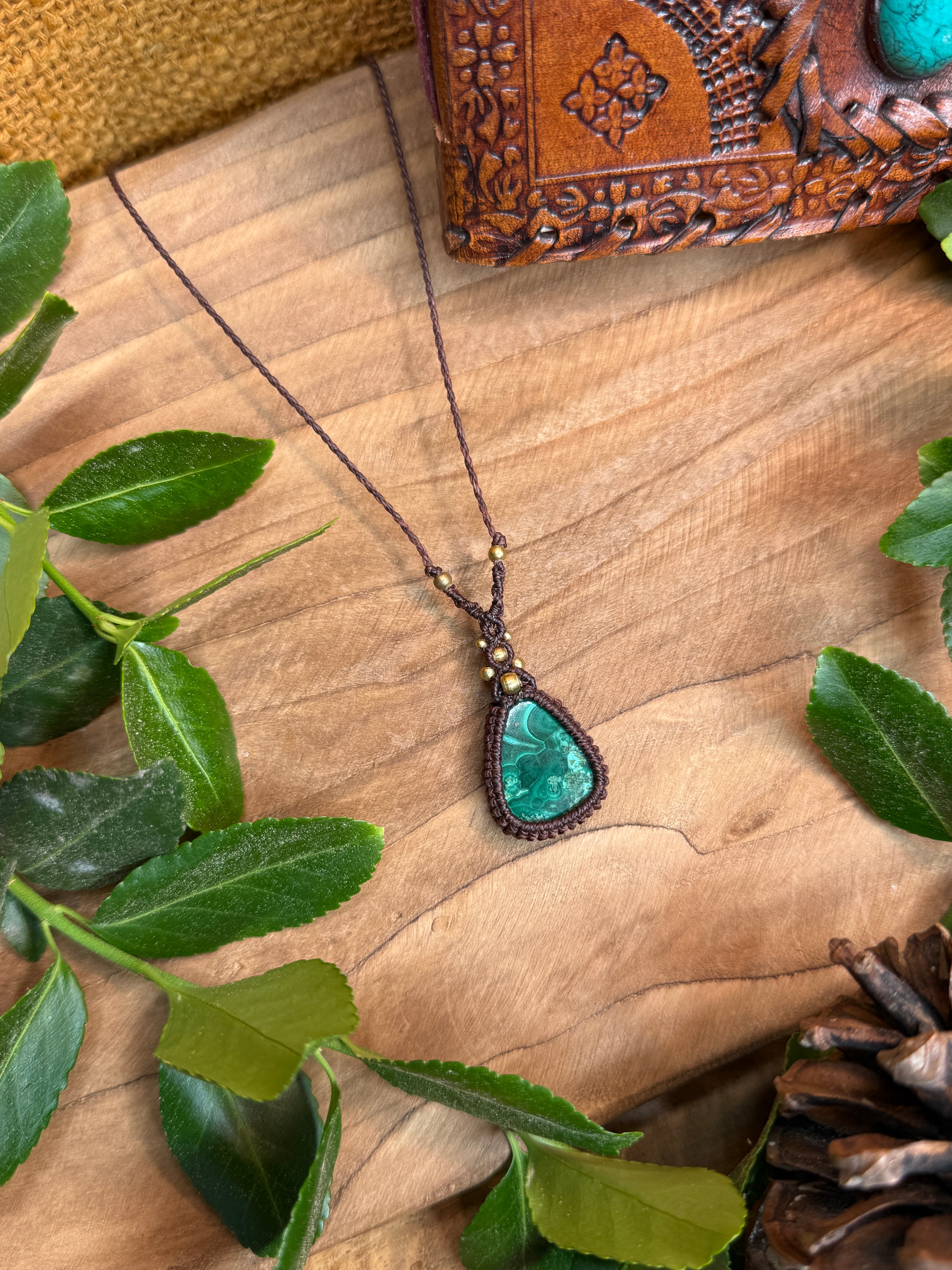 Collier • malachite