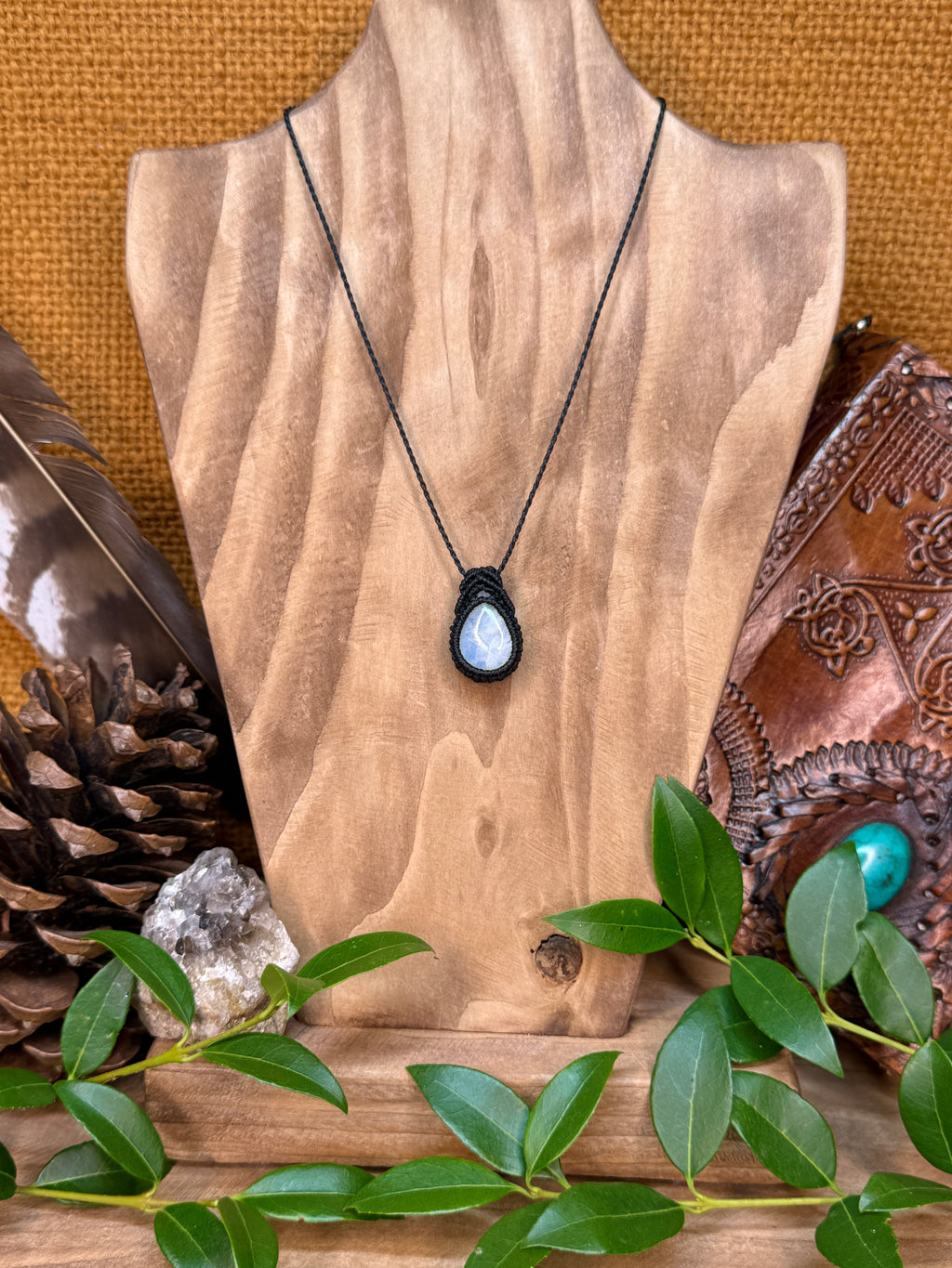 Pendentif • Collier • Pierre de Lune