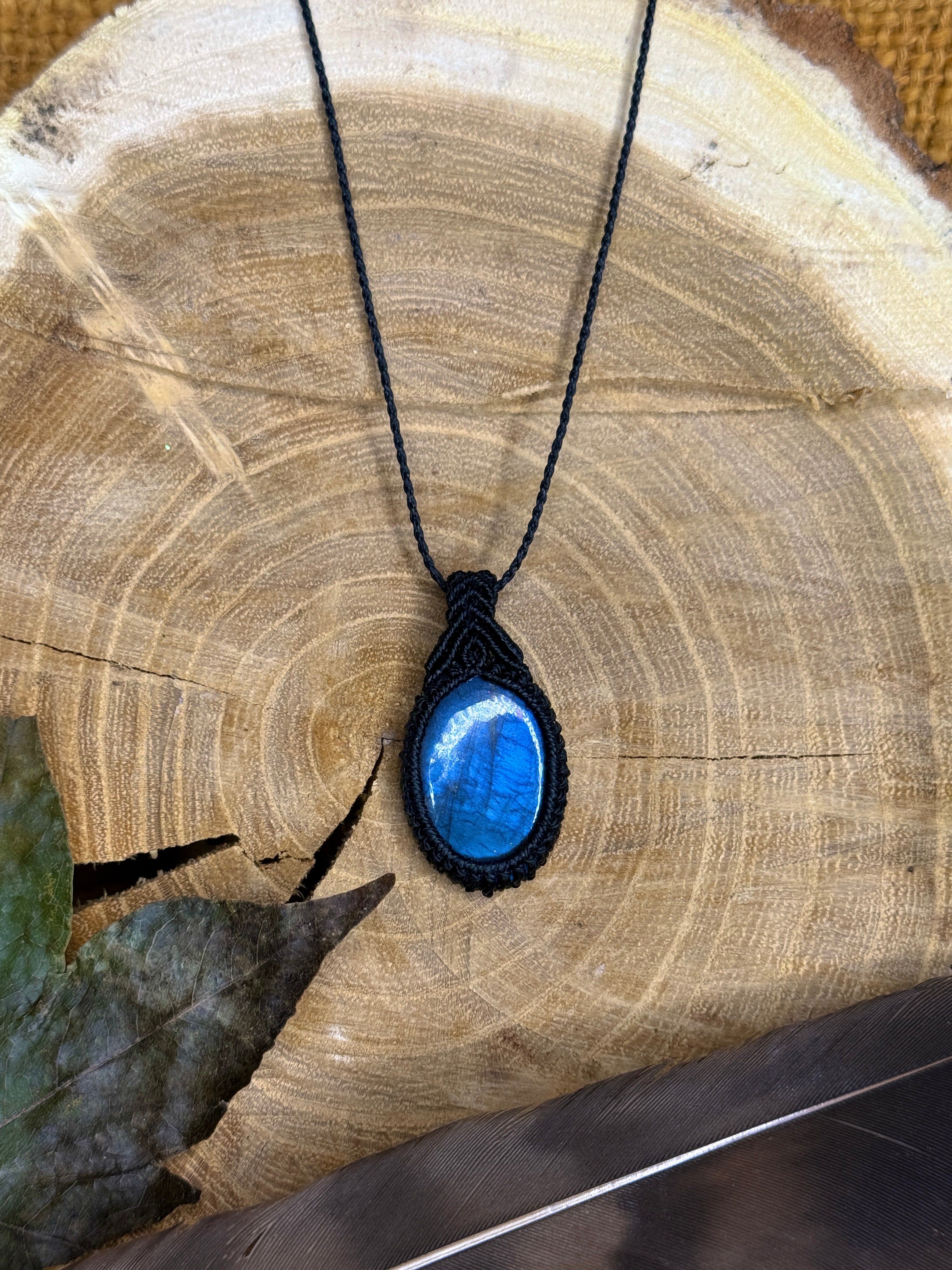 Collier • Pendentif • Labradorite