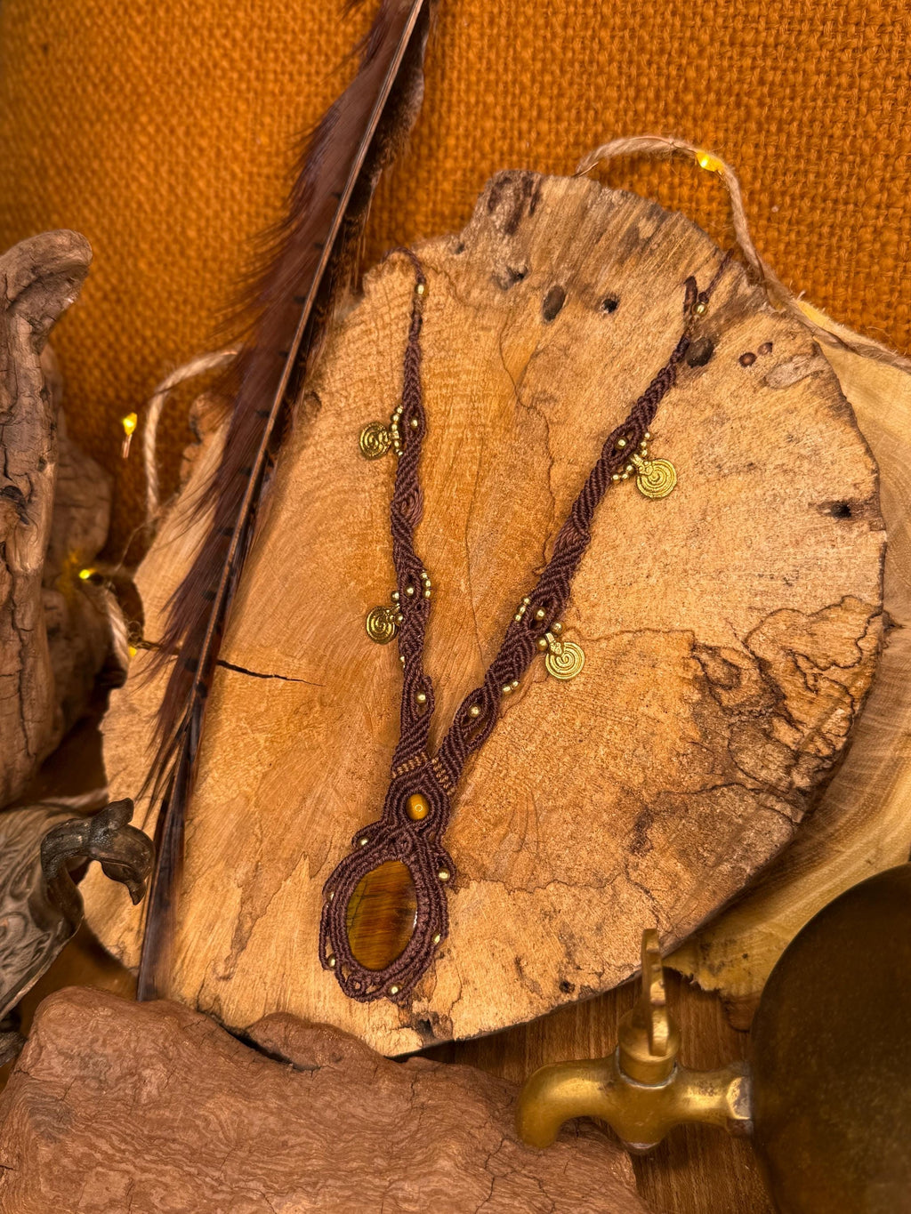 Collier œil de tigre • Protection & ancrage