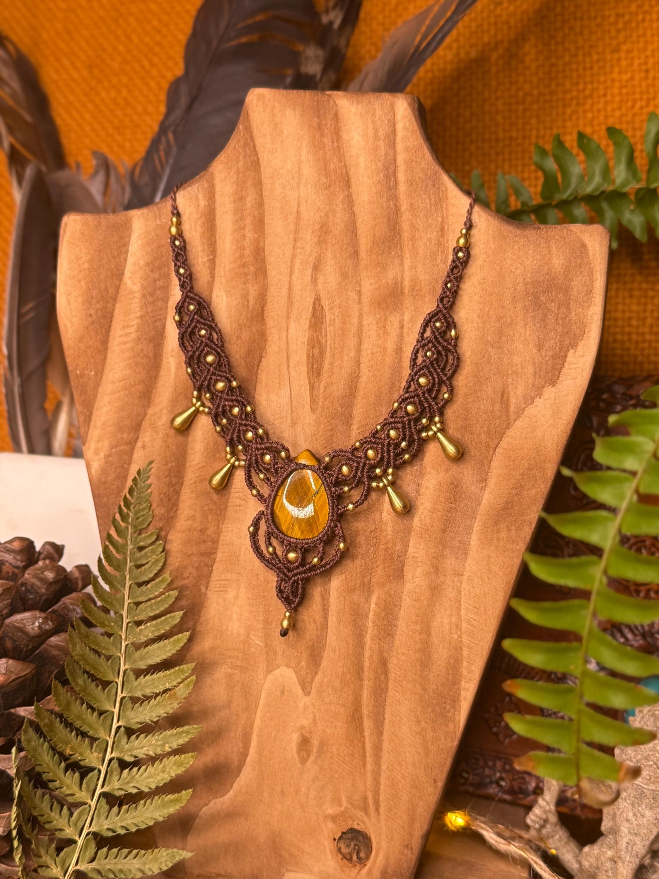 Collier œil de tigre • Protection & ancrage