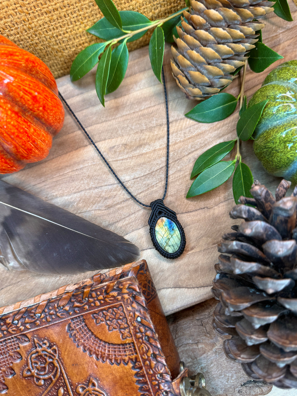 Collier • Pendentif • Labradorite