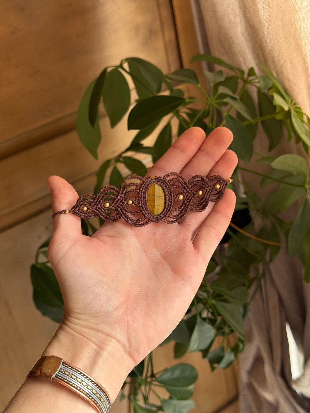 Bracelet avec une pierre d’œil de tigre