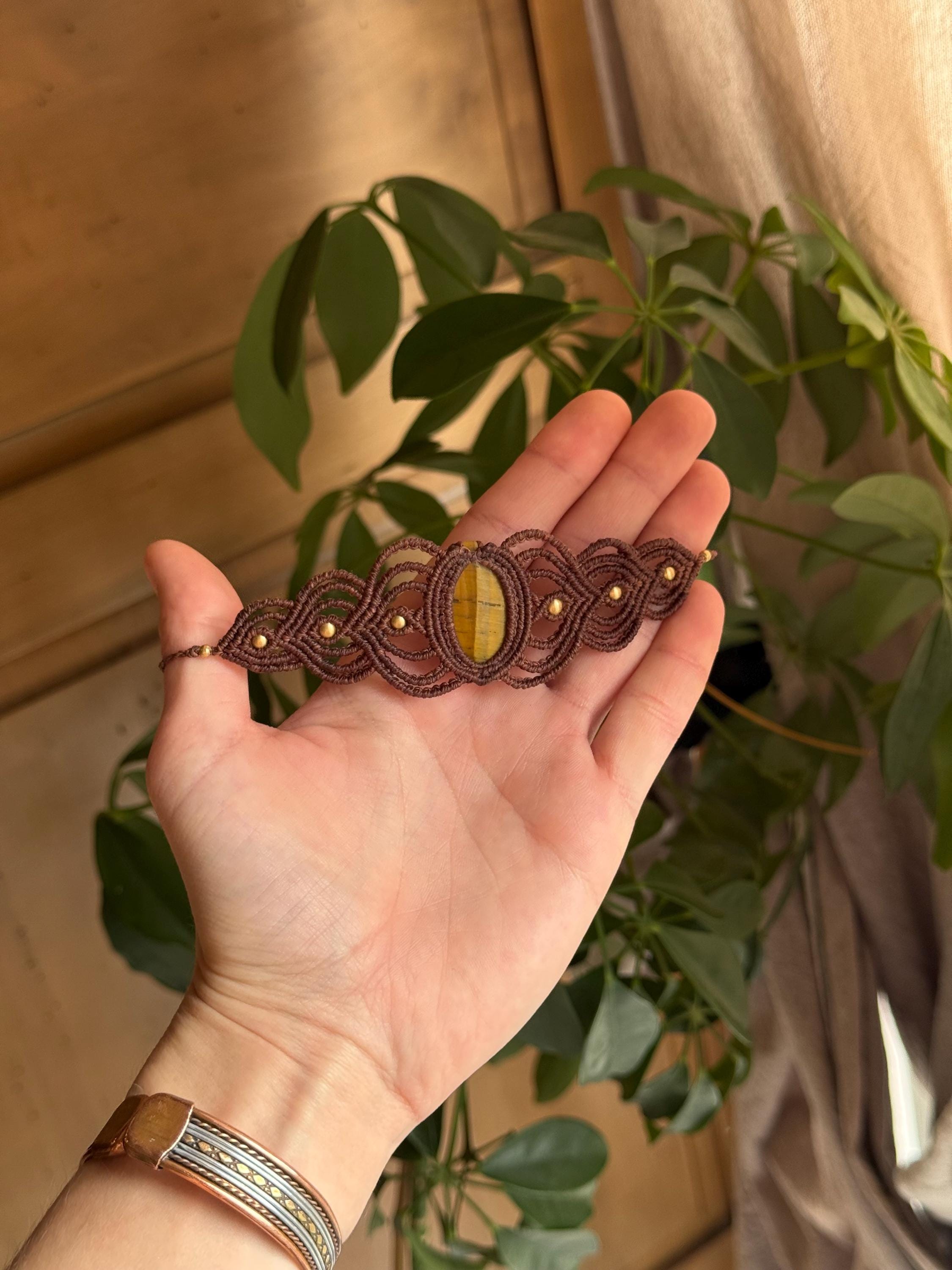 Bracelet avec une pierre d’œil de tigre