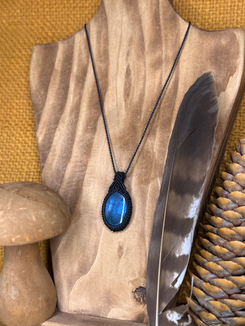 Collier • Pendentif • Labradorite
