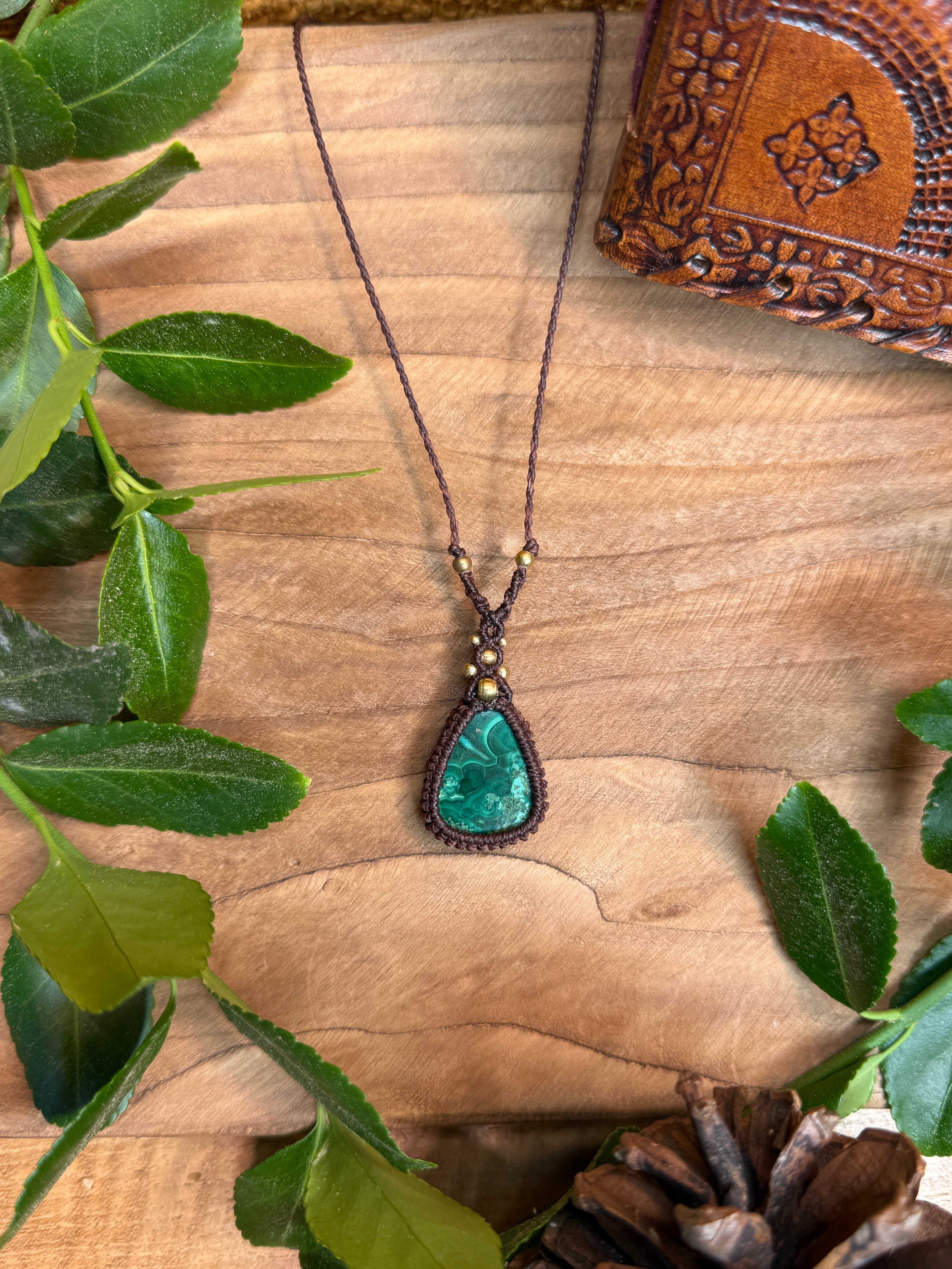 Collier • malachite