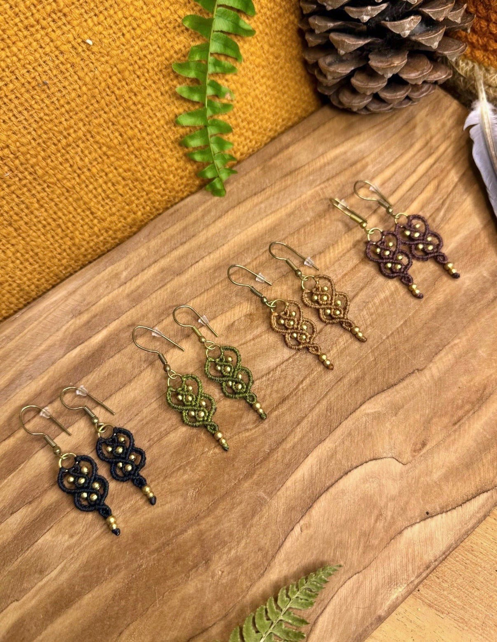 Boucles d’oreilles en laiton doré
