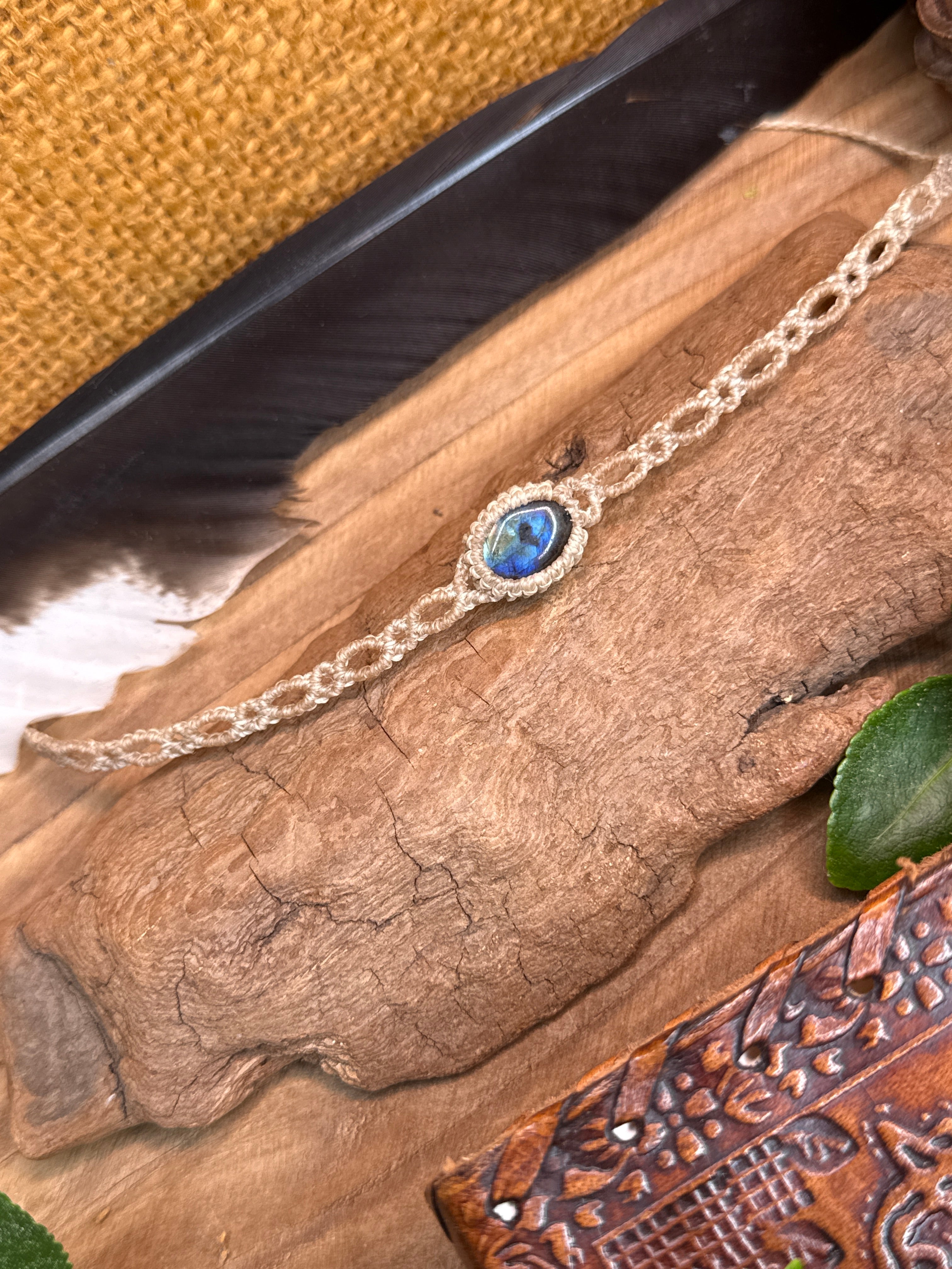 Bracelet de cheville • Labradorite