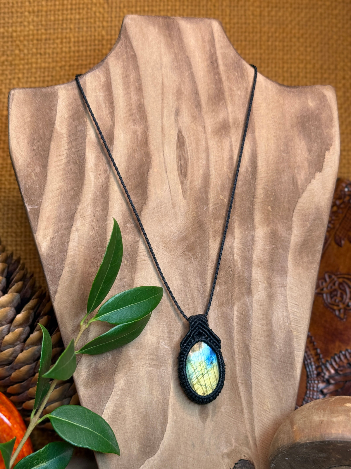 Collier • Pendentif • Labradorite
