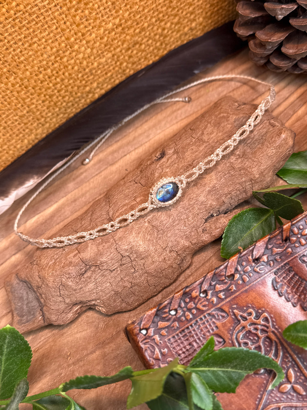 Bracelet de cheville • Labradorite