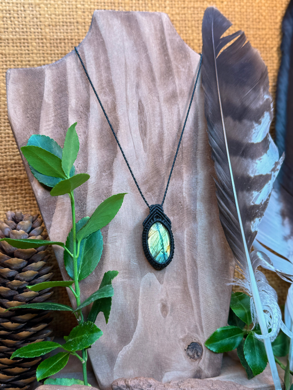Collier • pendentif • Labradorite