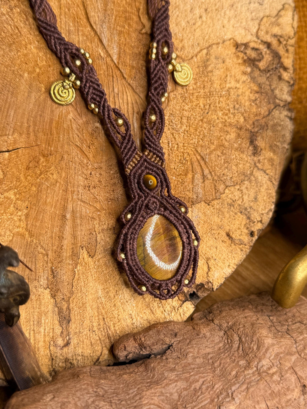 Collier œil de tigre • Protection & ancrage