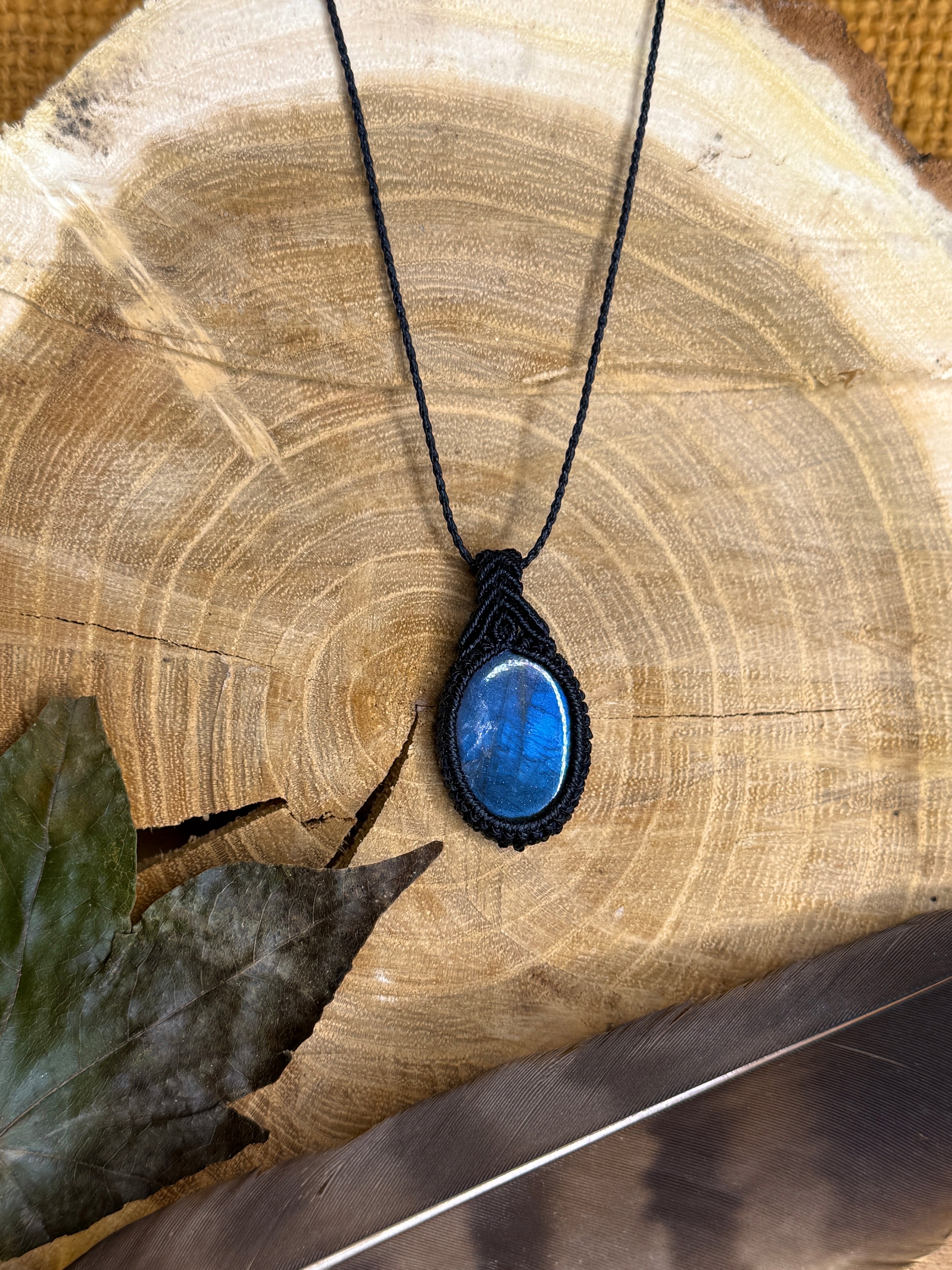 Collier • Pendentif • Labradorite