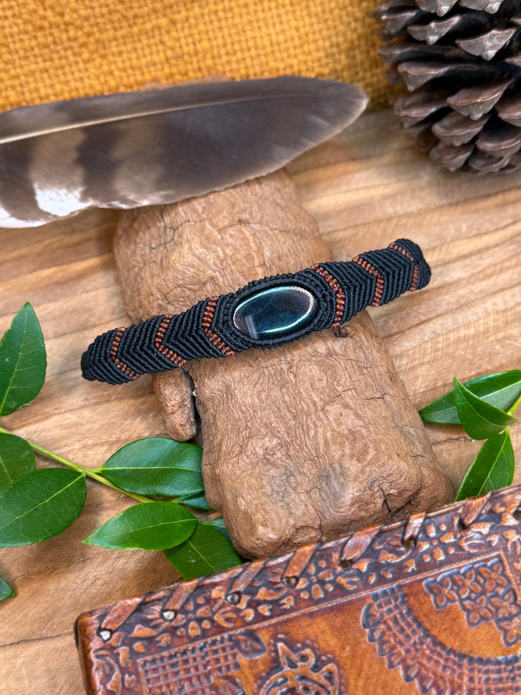 Bracelet • Agate noire