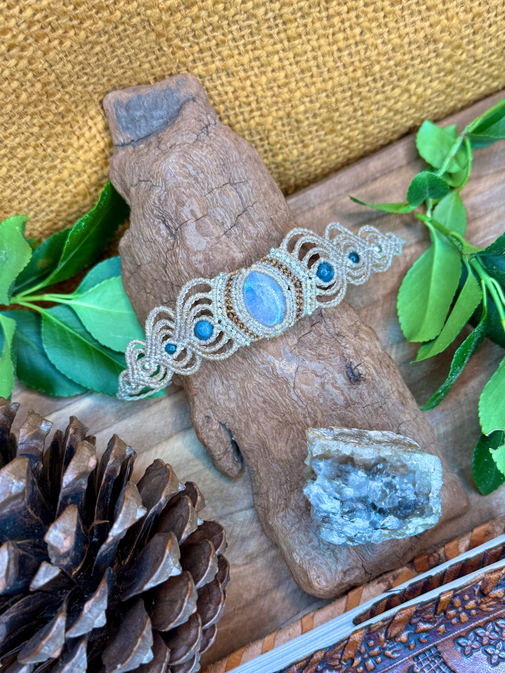Bracelet • Pierre de lune et Apatite