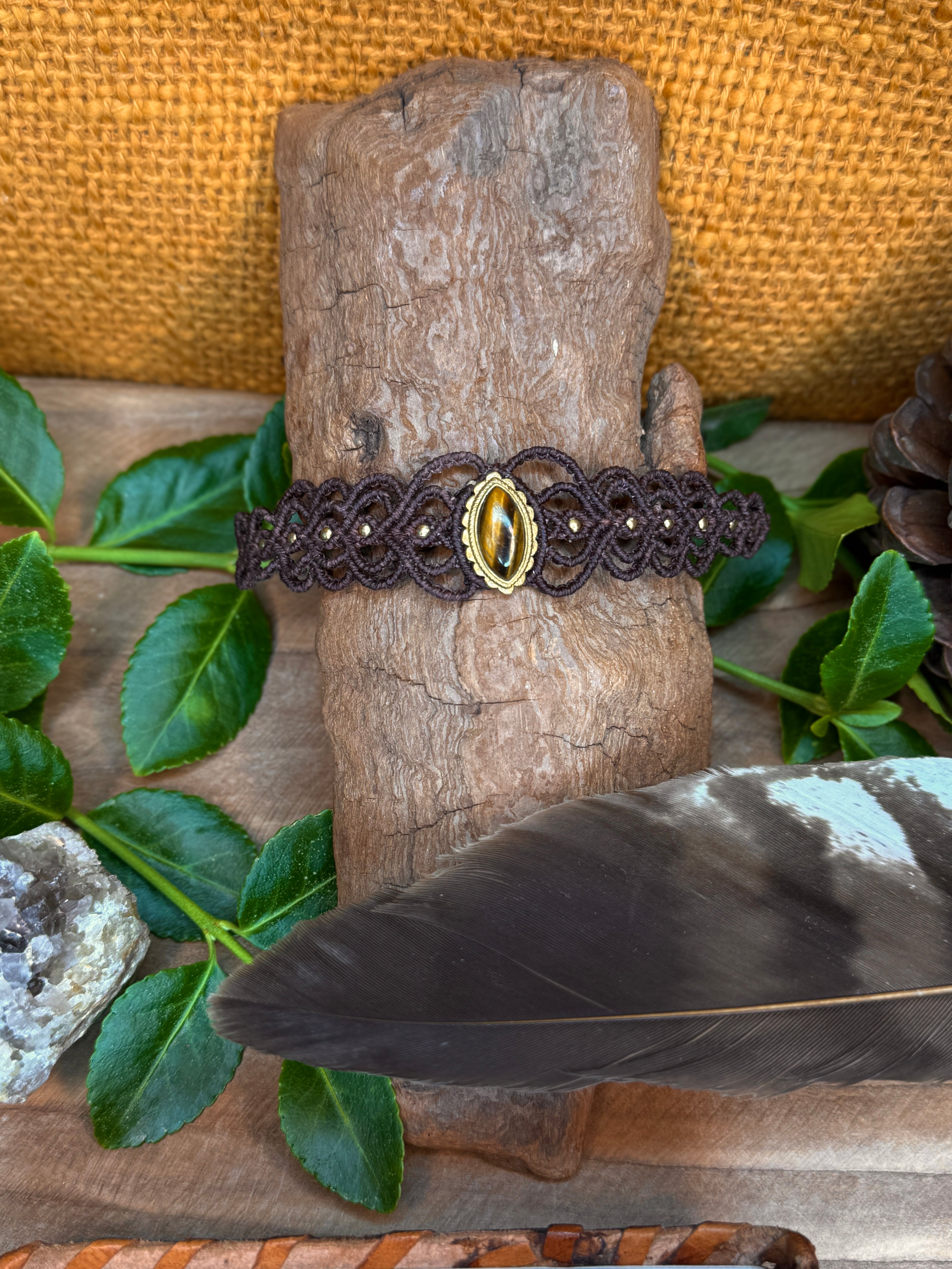 Tiger's eye stone bracelet