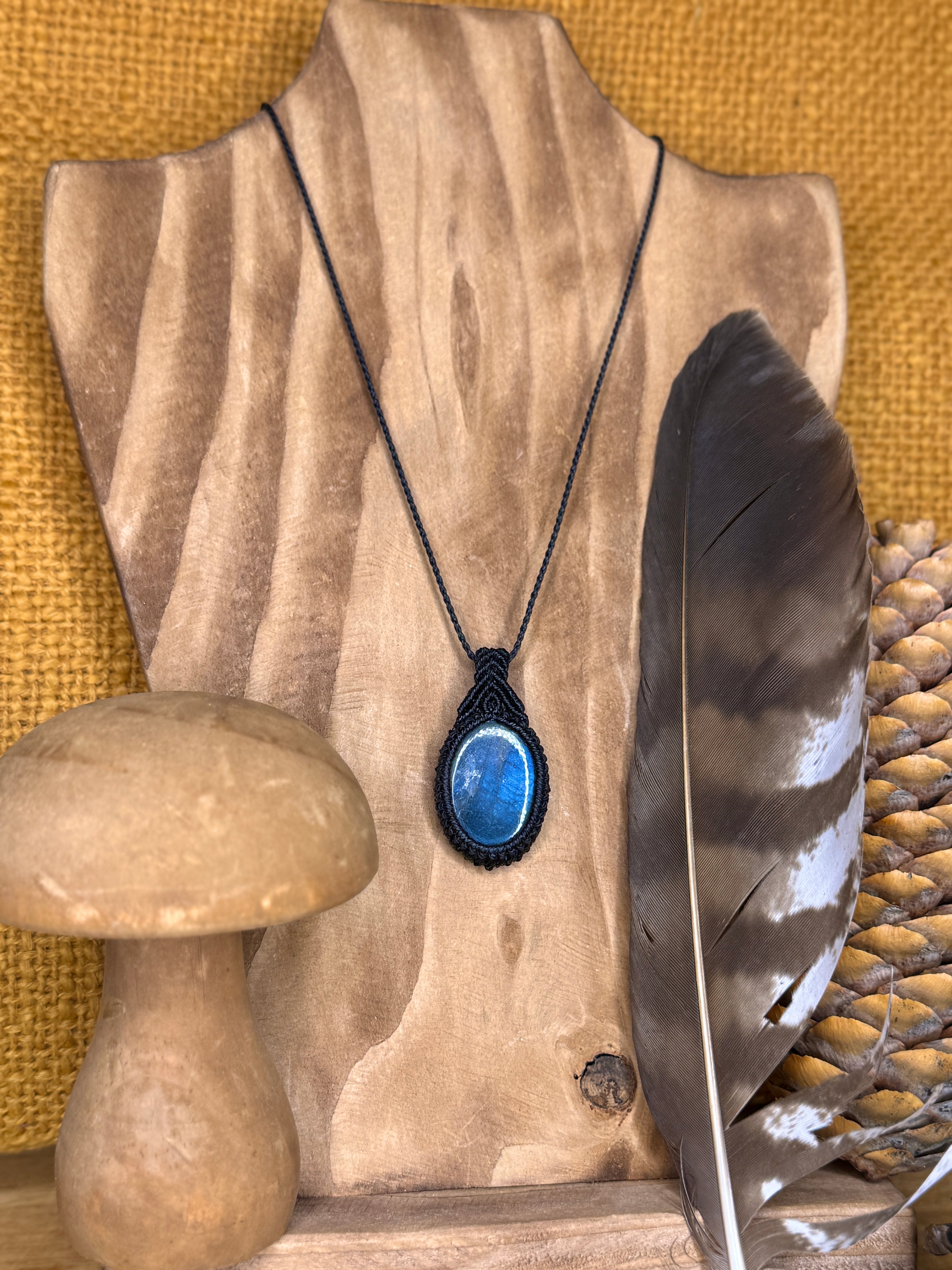 Collier • Pendentif • Labradorite