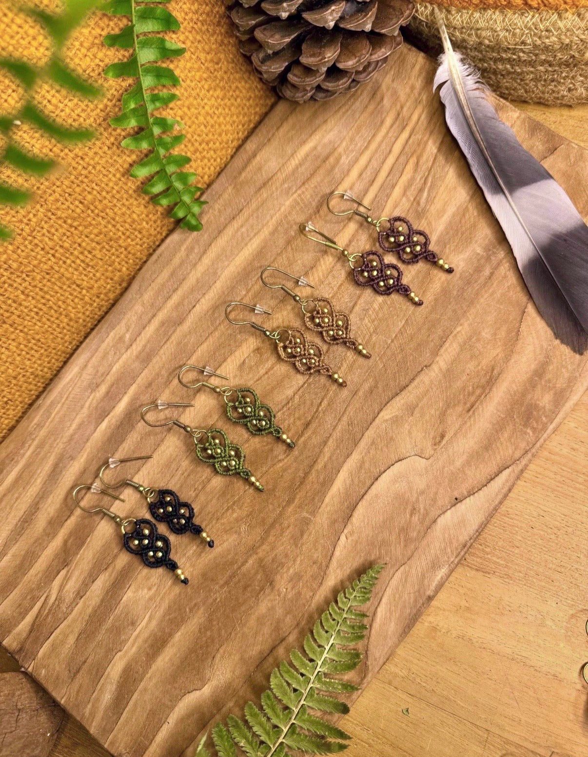 Boucles d’oreilles en laiton doré