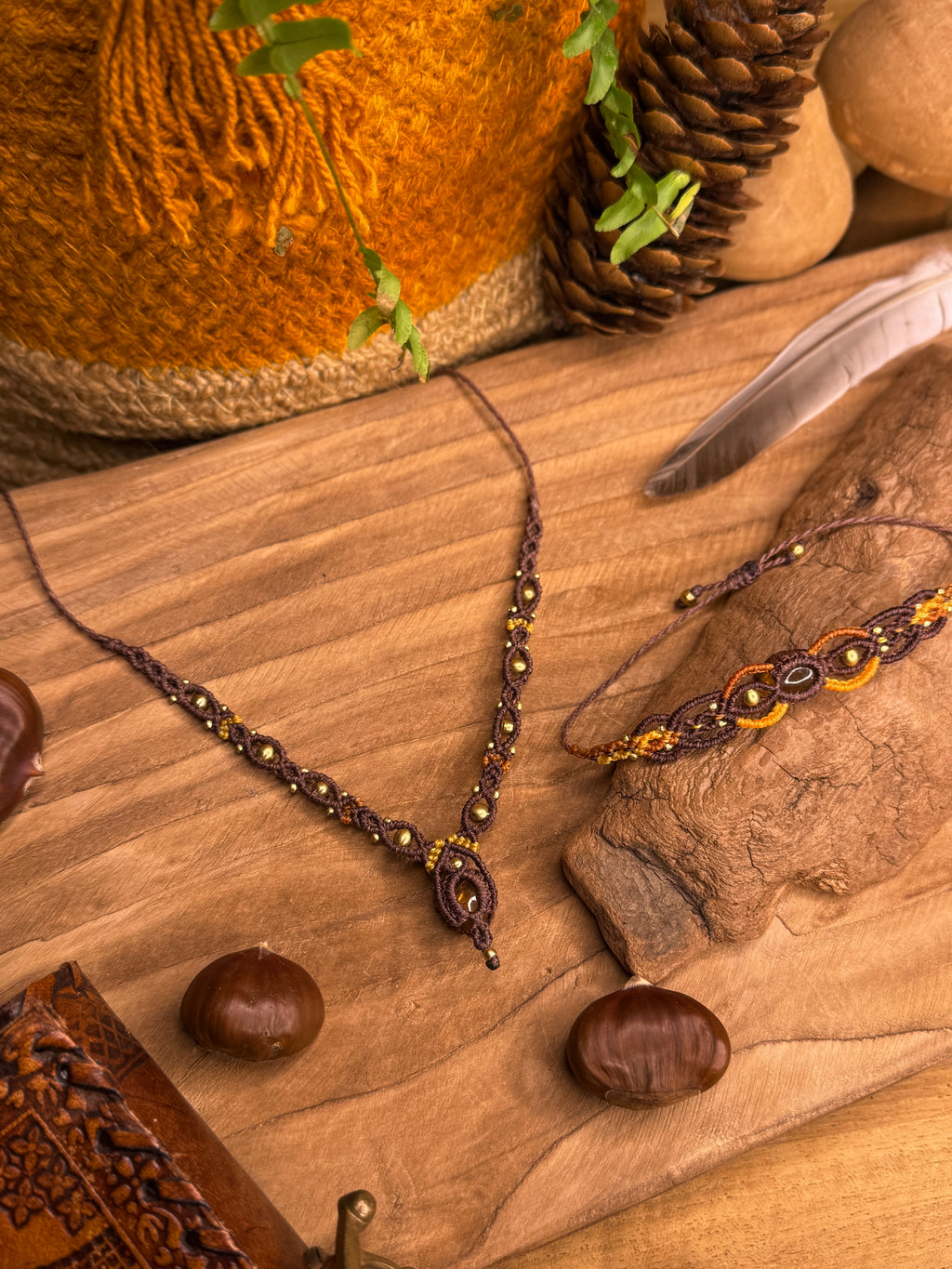 Ensemble • Collier et bracelet • Citrine