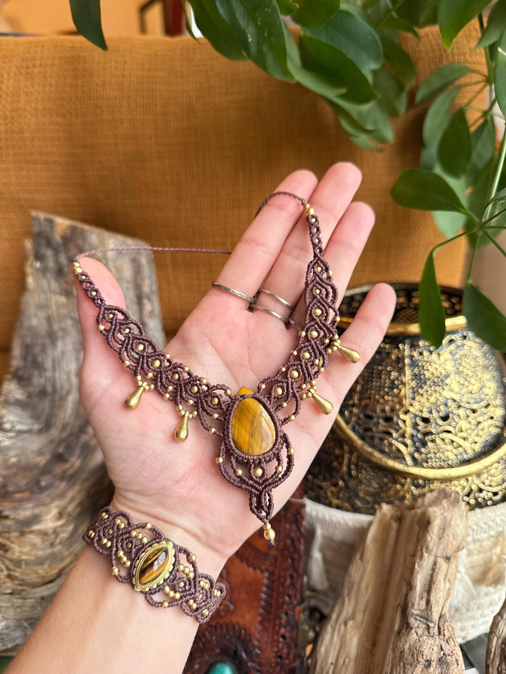 Collier œil de tigre • Protection & ancrage