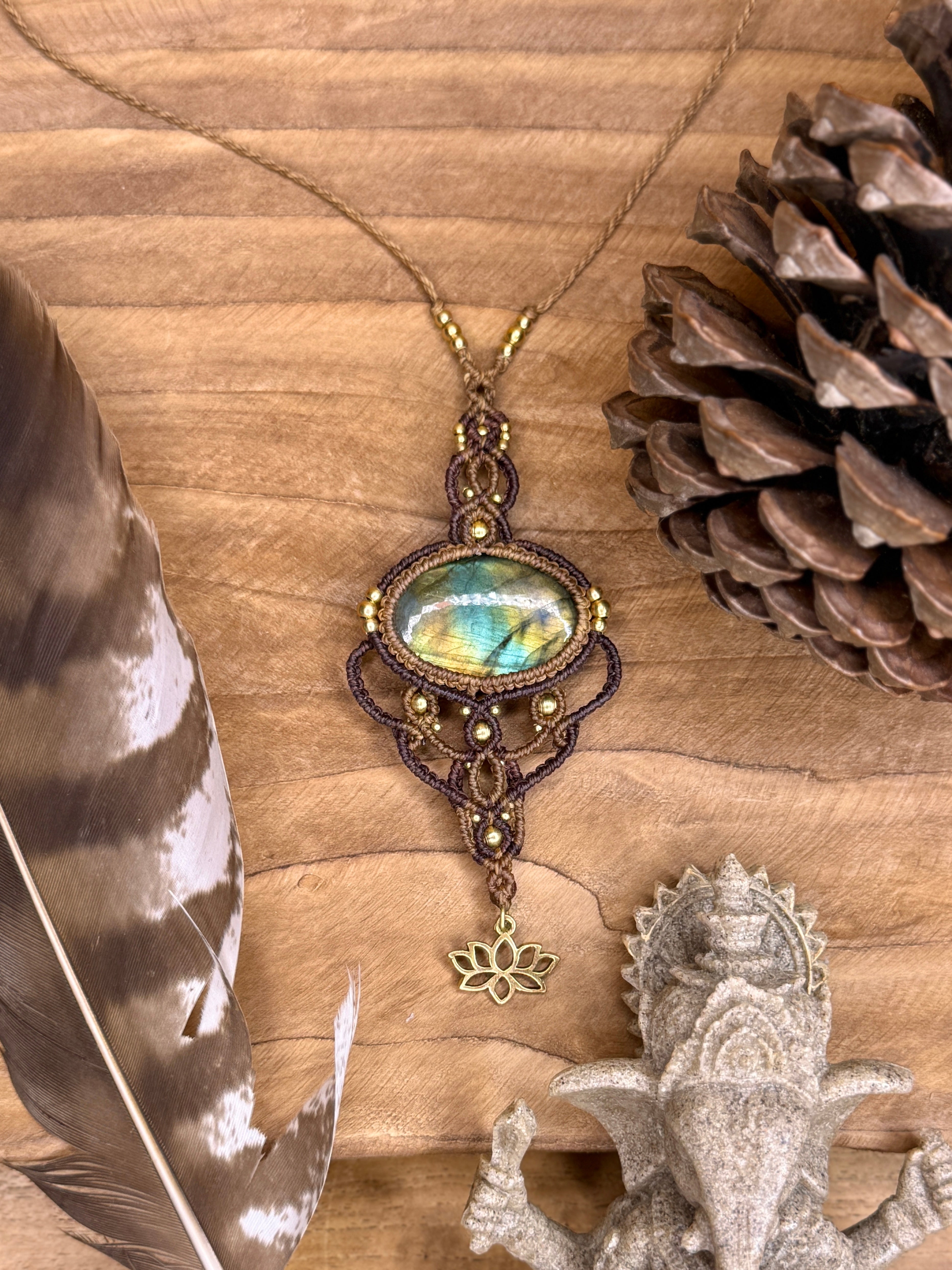 Collier • Labradorite • Lotus
