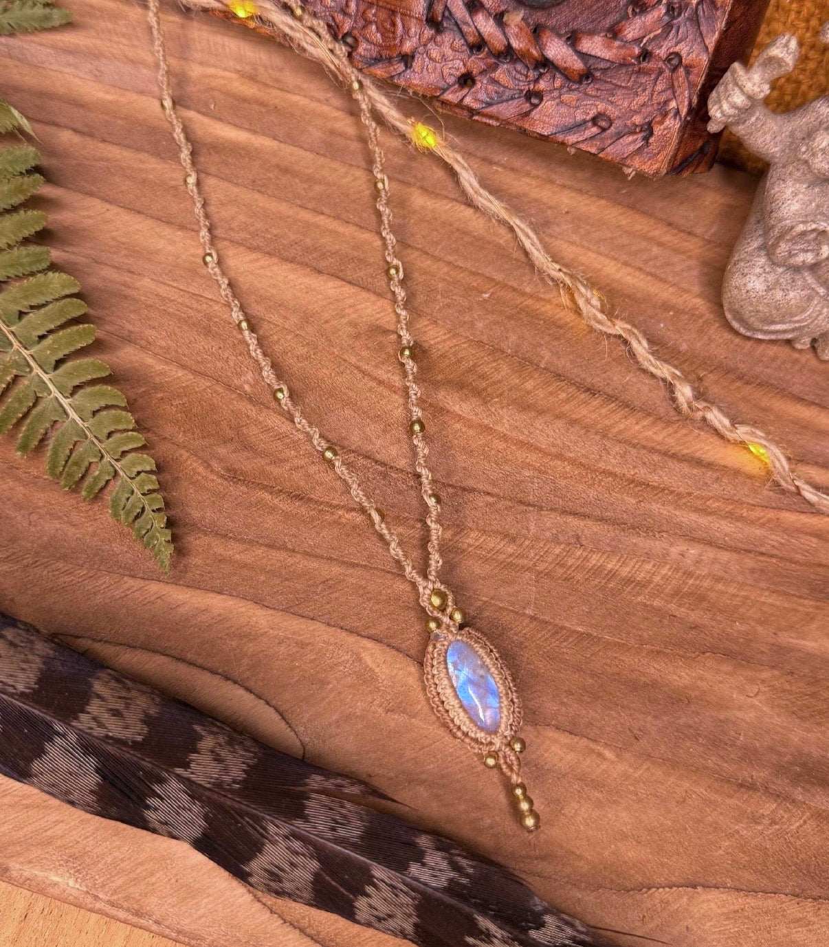 Moonstone necklace • feminine and intuitive