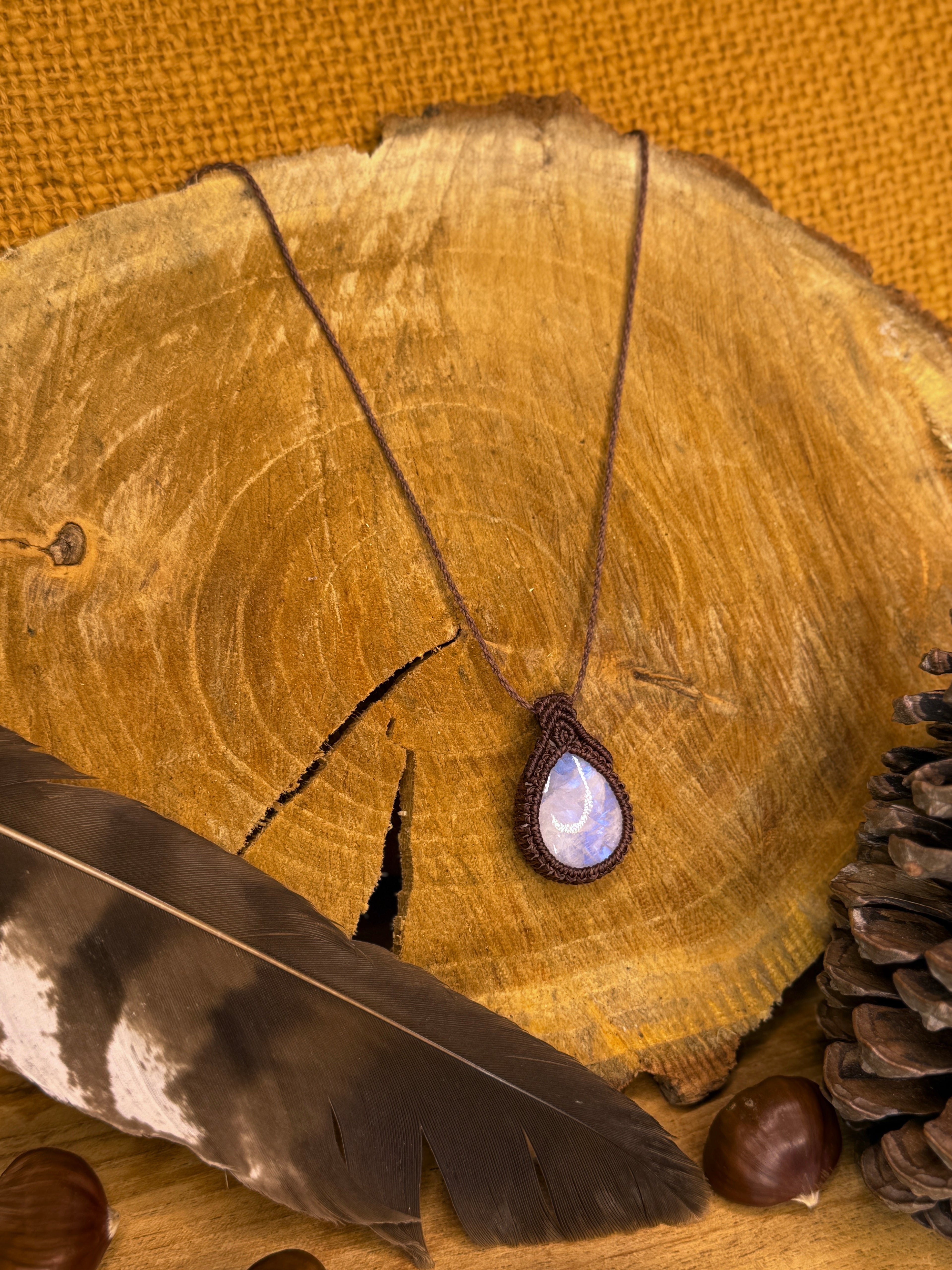 Collier • pendentif • Pierre de Lune