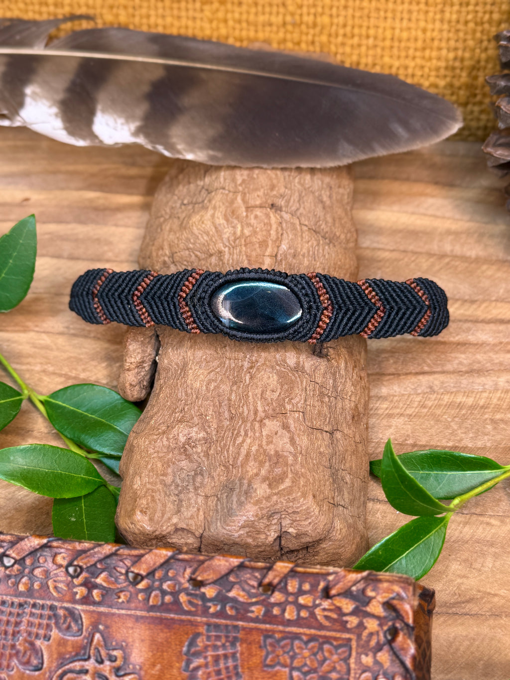 Bracelet • Agate noire