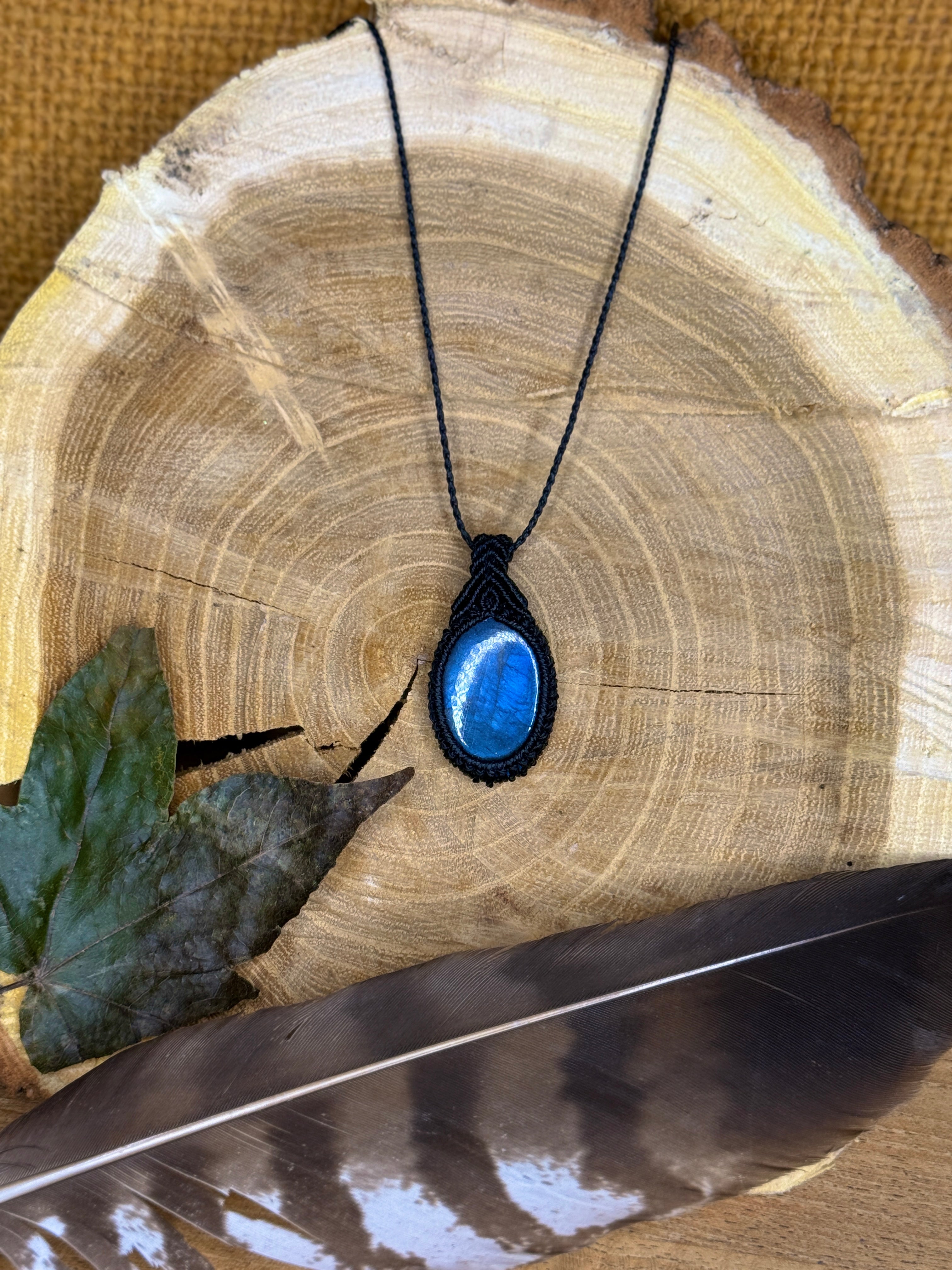 Collier • Pendentif • Labradorite