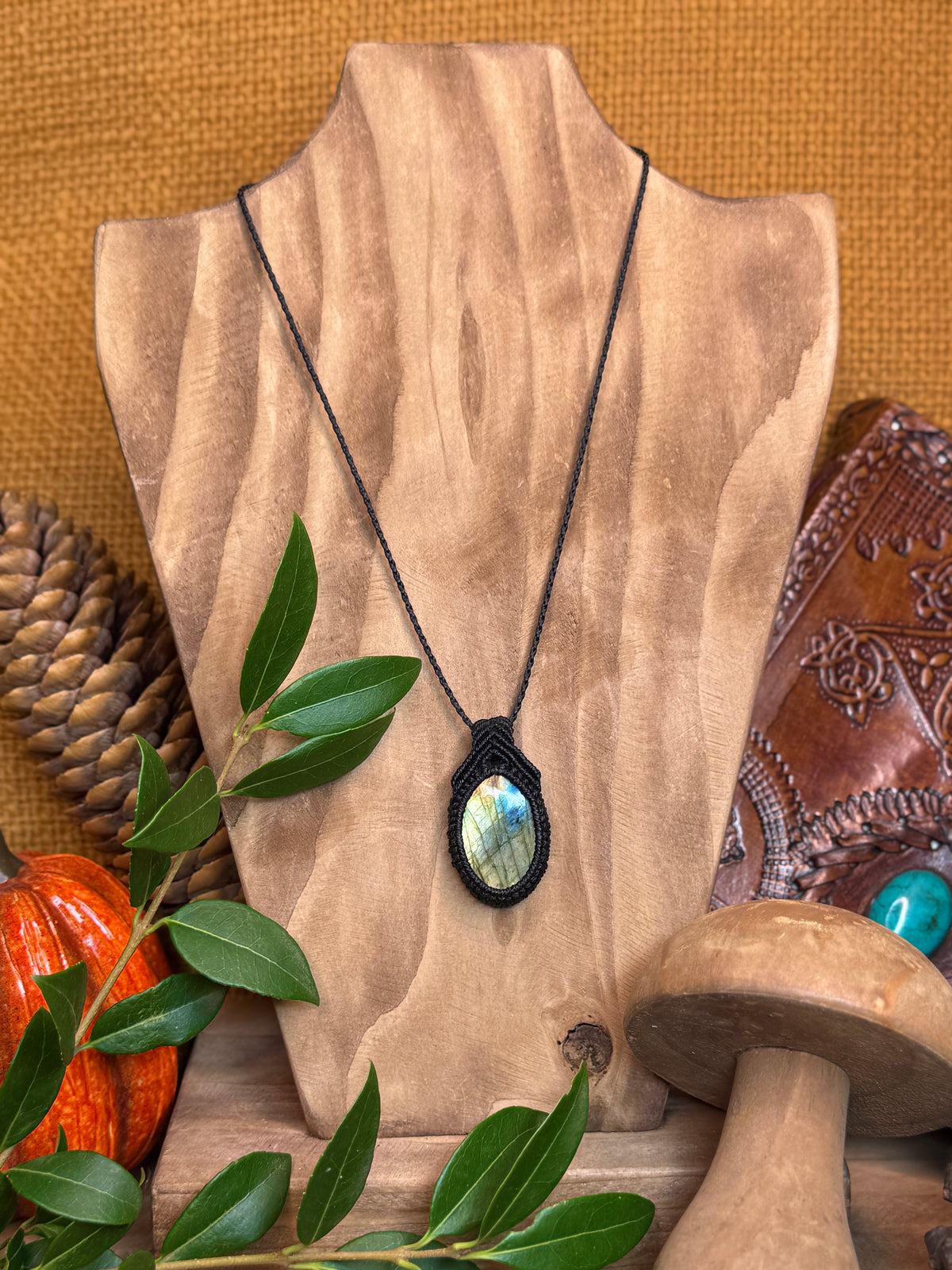 Collier • Pendentif • Labradorite