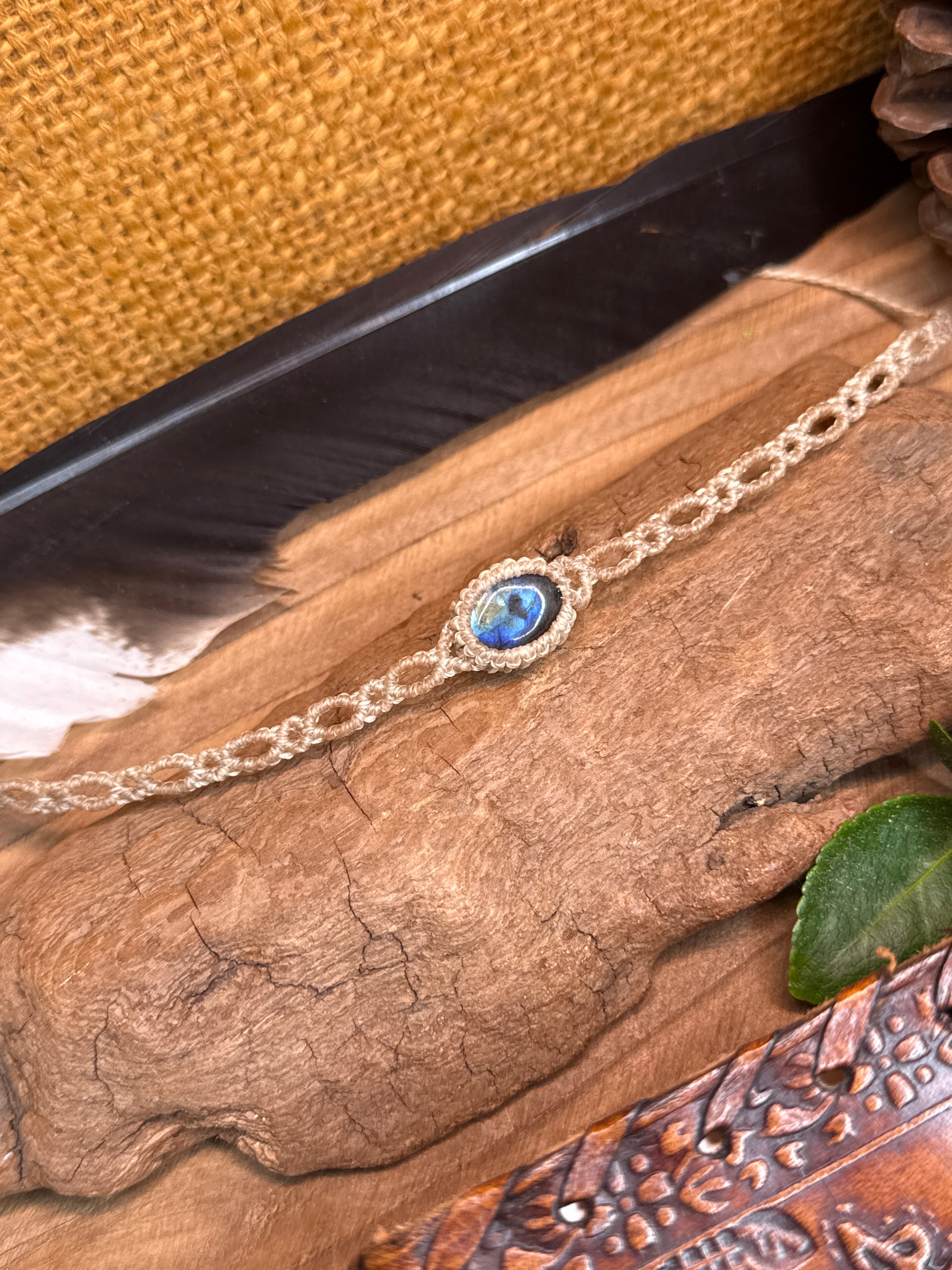 Bracelet de cheville • Labradorite