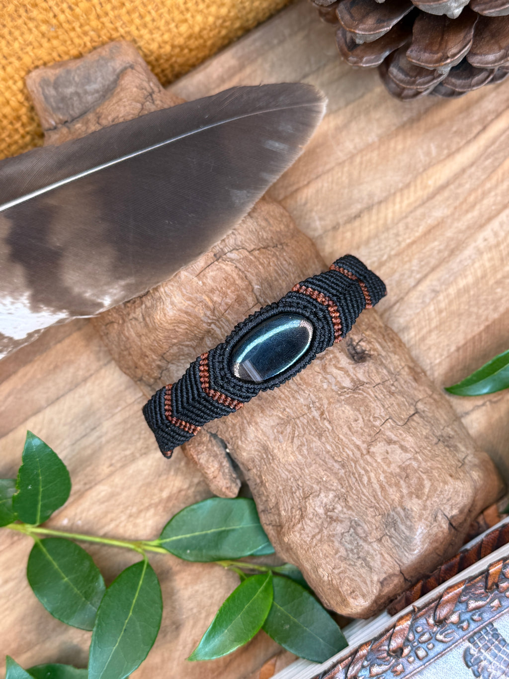 Bracelet • Agate noire
