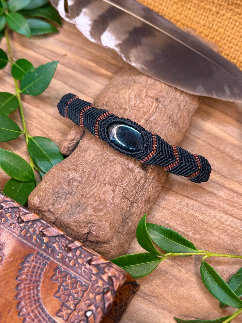 Bracelet • Agate noire