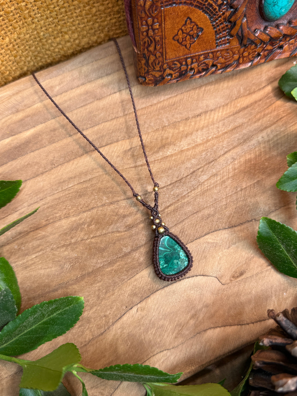 Collier • malachite