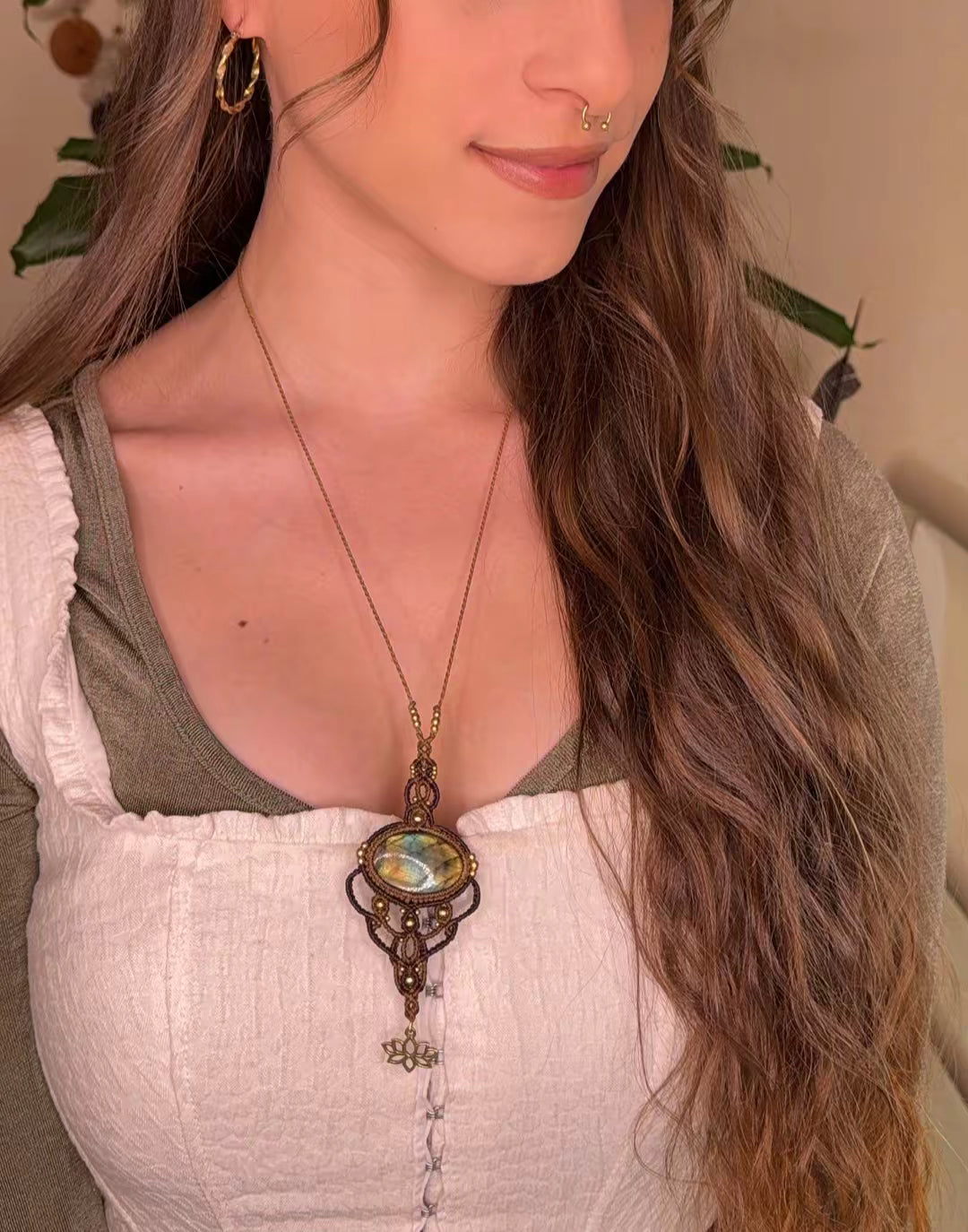 Collier • Labradorite • Lotus