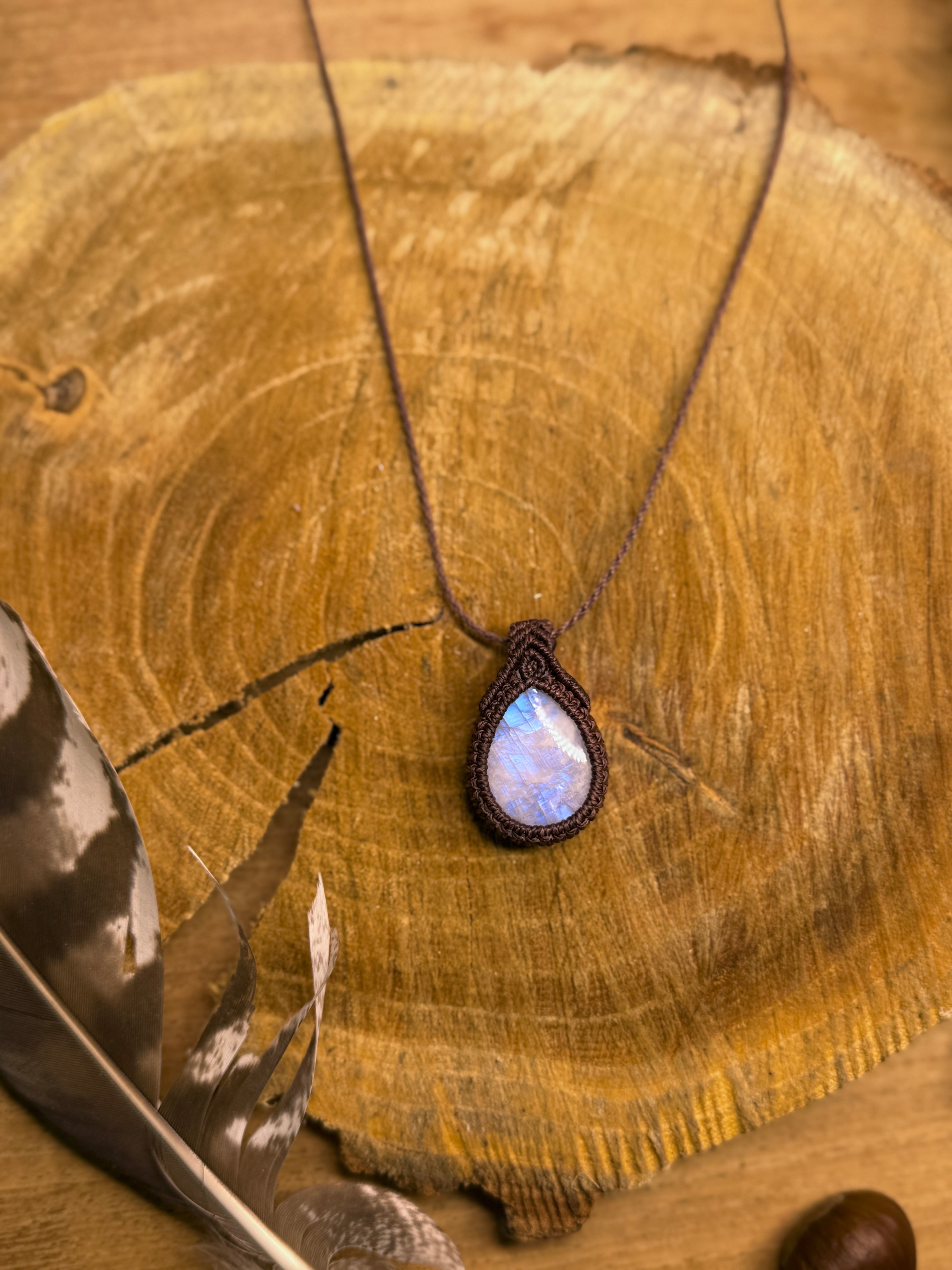 Collier • pendentif • Pierre de Lune