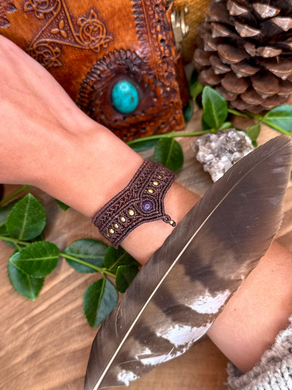 Bracelet • Gold-plated brass cuff