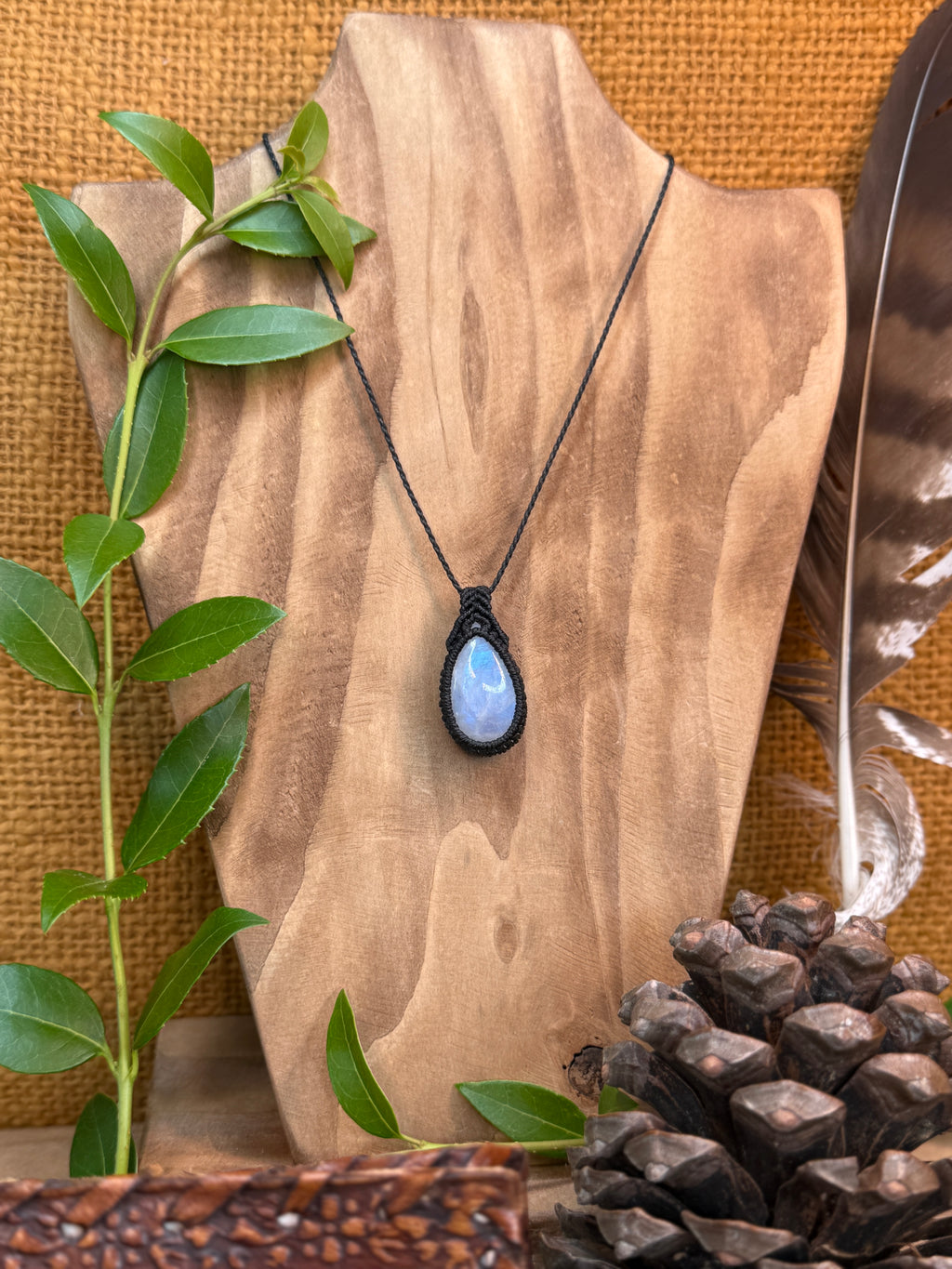 Collier • Pendentif • Pierre de lune