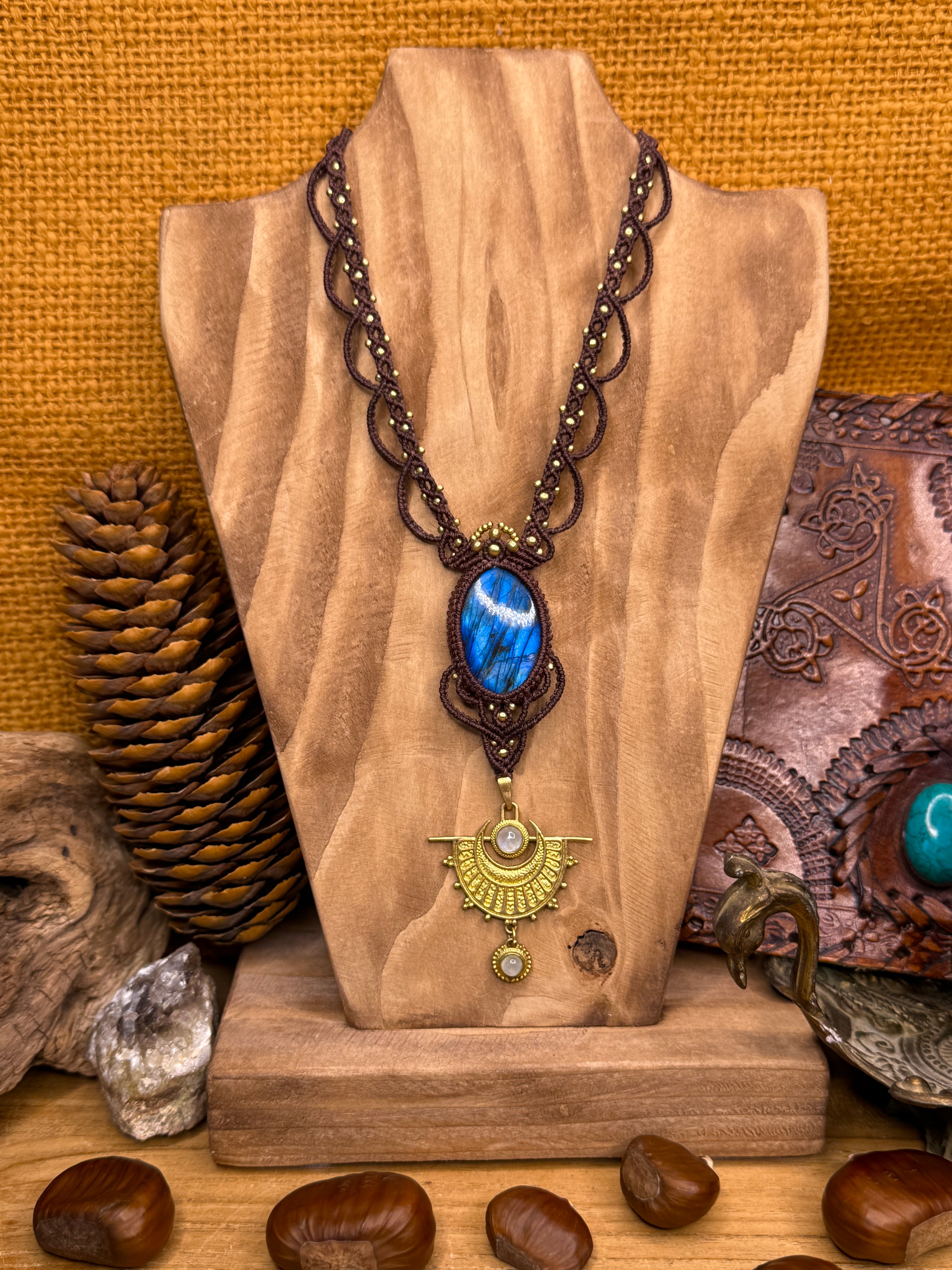 Collier • Labradorite • Talisman de protection et d’intuition