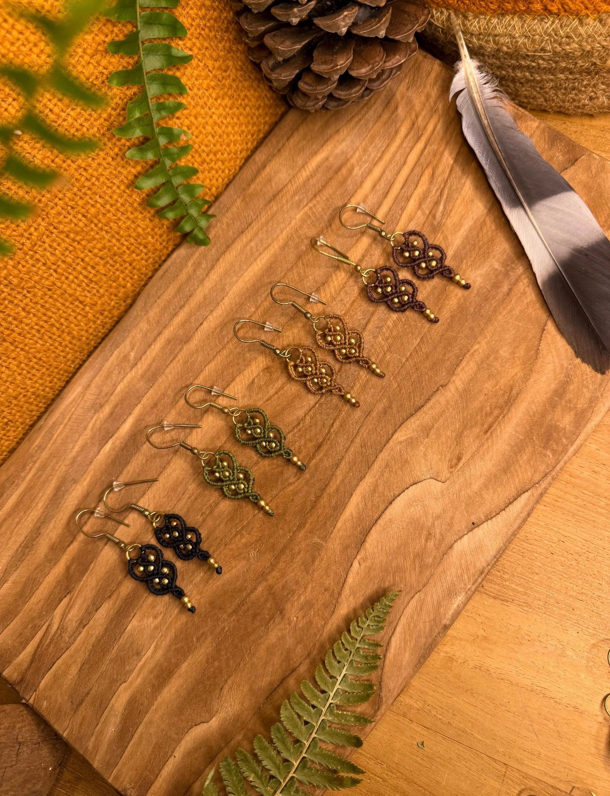 Boucles d’oreilles en laiton doré